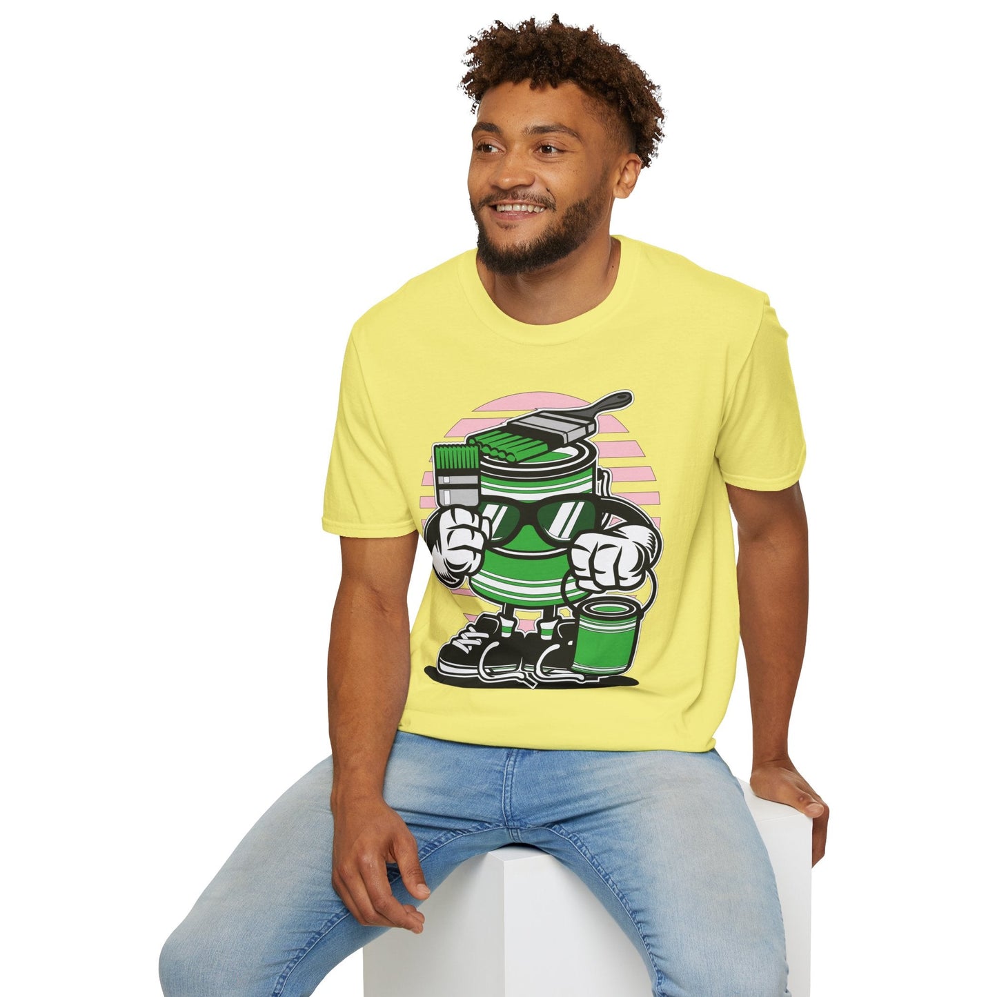 Cartoon T Shirt Animation Tee Funny Graphic Shirt For Unisex Gildan Softstyle 64000 Art Design