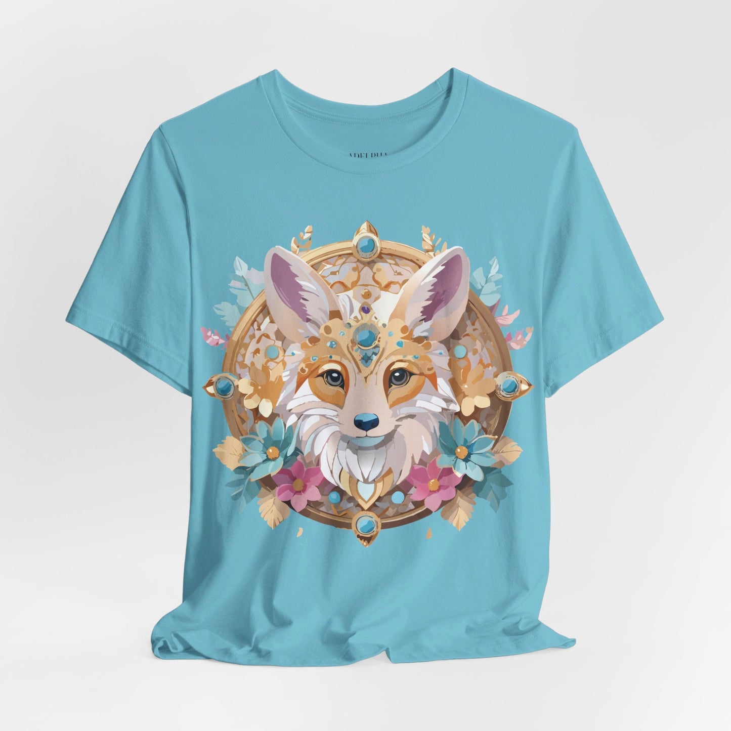 Adelpha Medallion Graphic Tee Unisex Short Sleeve Vintage Inspired Art Design Shirt