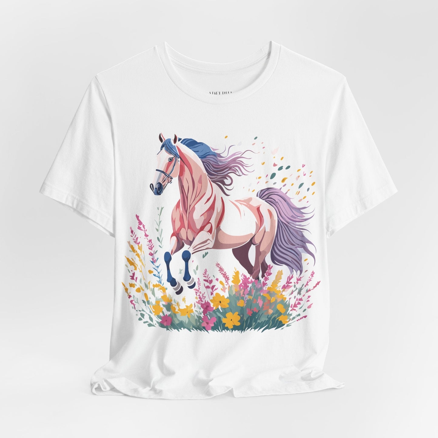 Horse Graphic Unisex 100 Cotton Vintage Animal Art T-Shirt 7