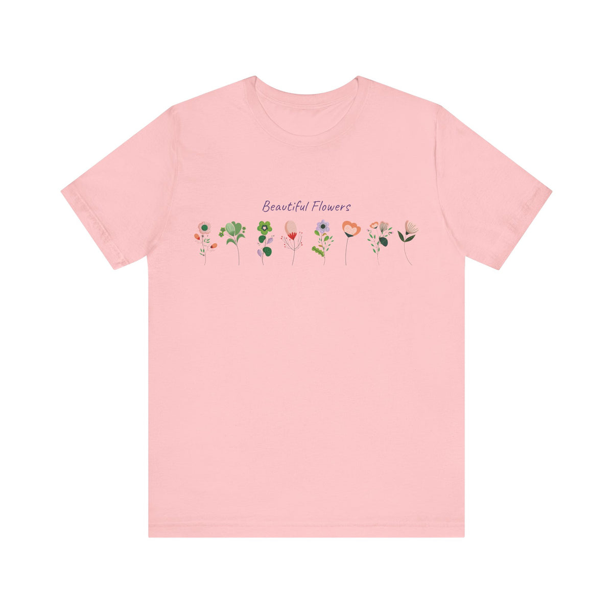 Floral Graphic Tee Shirt - Bella+Canvas Unisex 100 Cotton 51