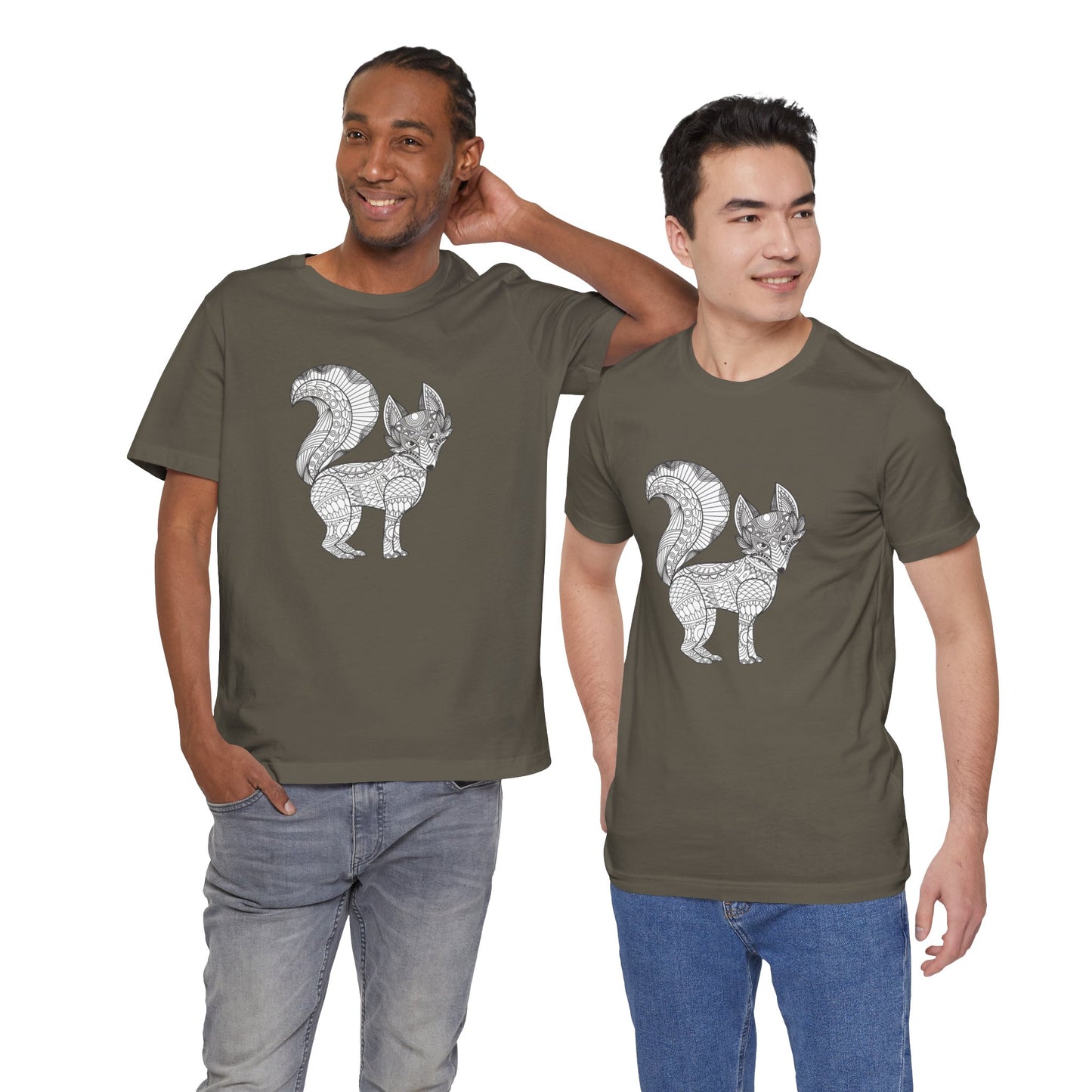 Unisex Tee Shirt with animals Print