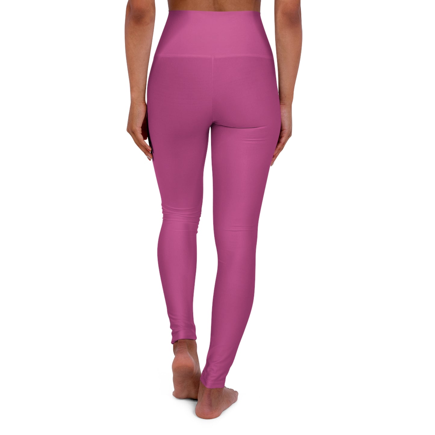 High-Waisted Fuchsia Plum Yoga Leggings Women's Seamless Poly-Span Stretchy Pink Activewear Pants