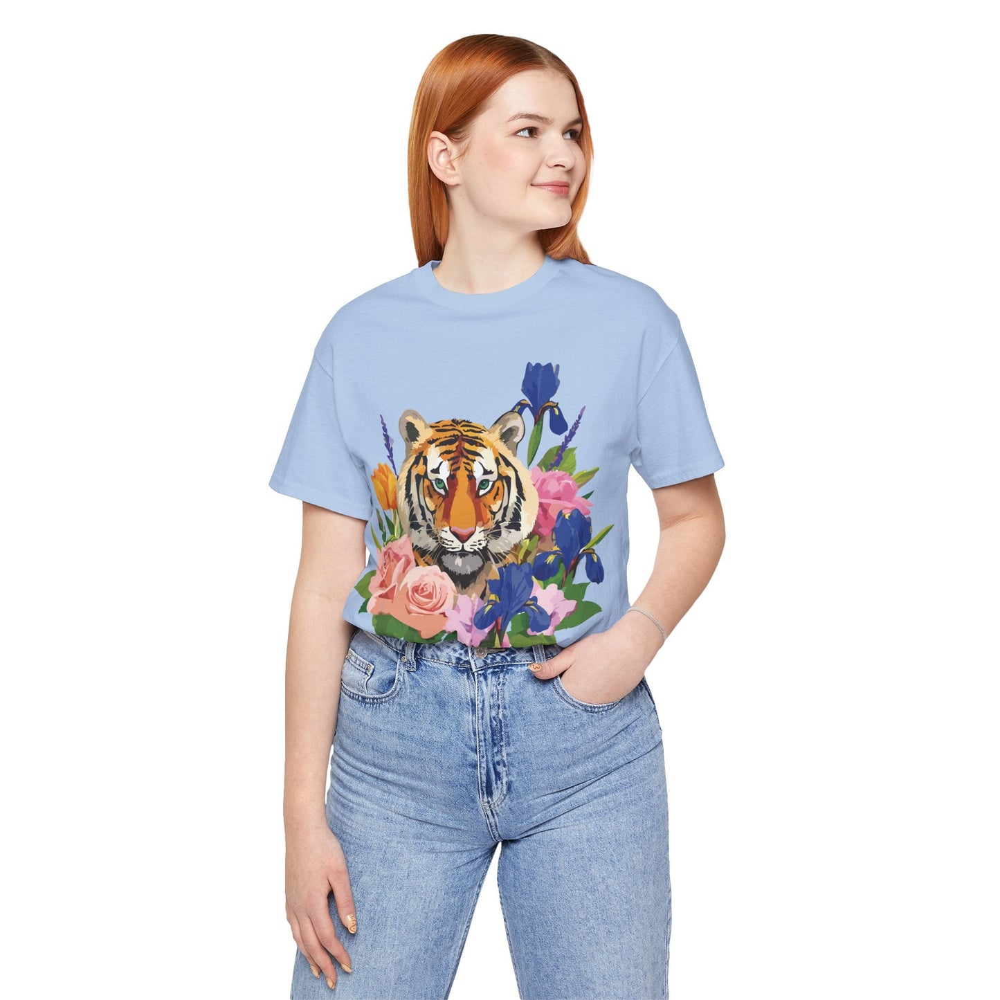 Tiger Graphic T Shirt Unisex Jersey Short Sleeve Art Design Tee Adelpha Vintage Inspired