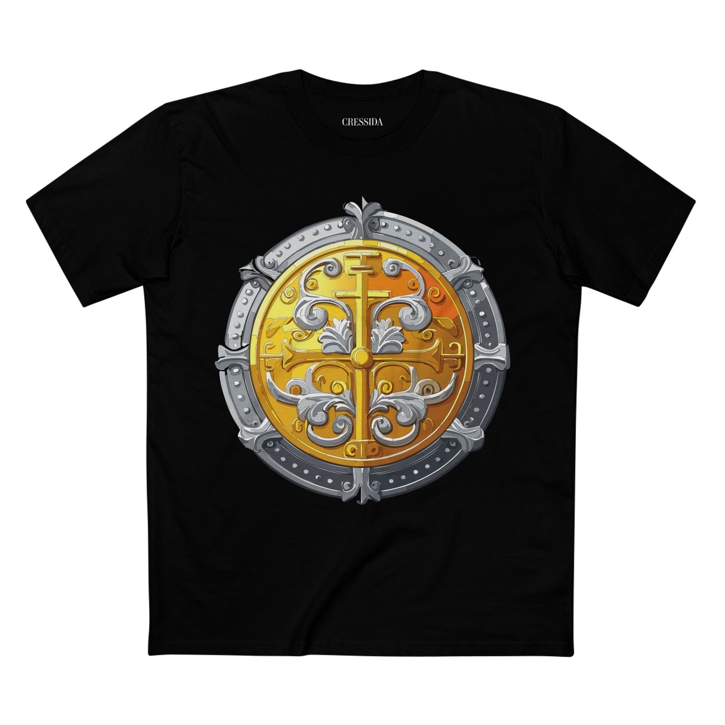 Antique Gold Coin Graphic Design T-Shirt Unisex 100 Cotton With Golden Print Artwork Tee 19