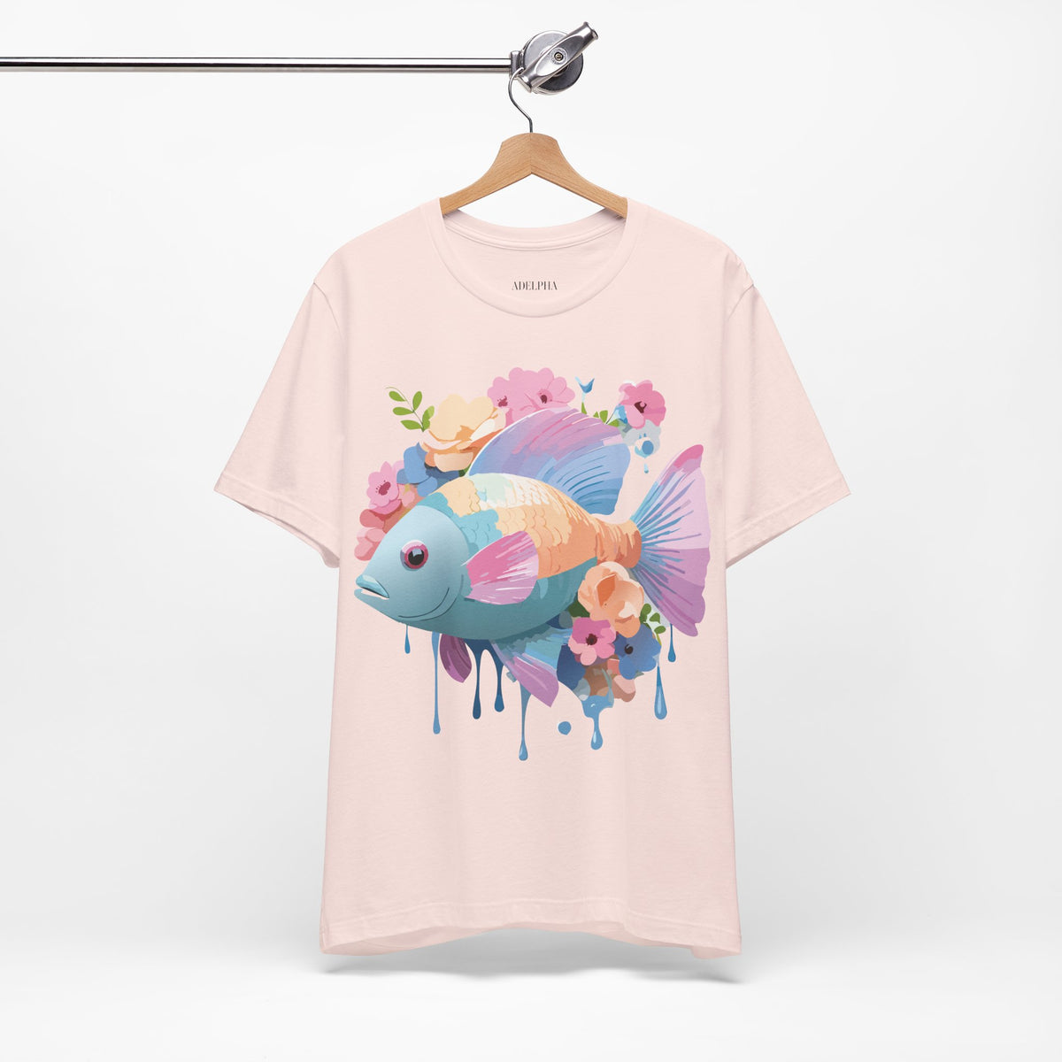 Fish Graphic Design Tee Bella+Canvas Unisex 100 Cotton Tee Shirt a106
