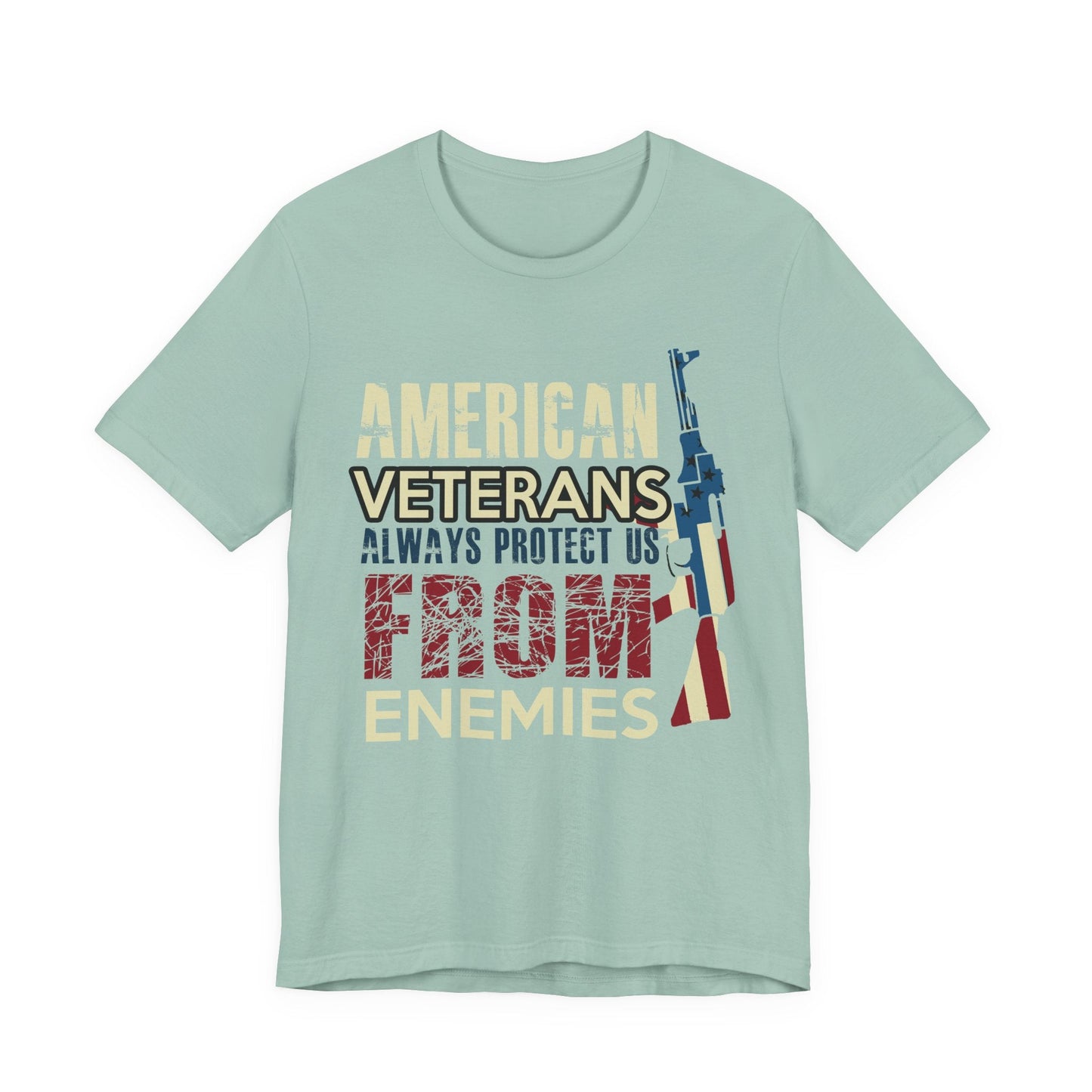 Army Veteran Patriotic Graphic Design Unisex Cotton T-Shirt v44