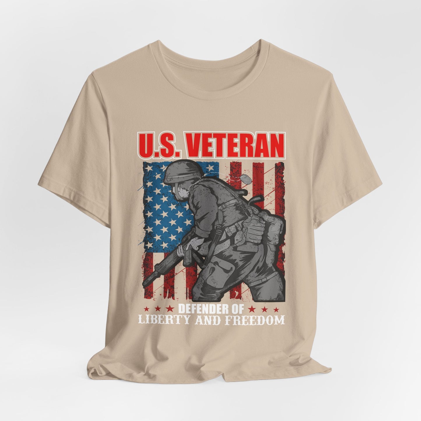 Army Veteran Patriotic Graphic Design Unisex Cotton T-Shirt v31