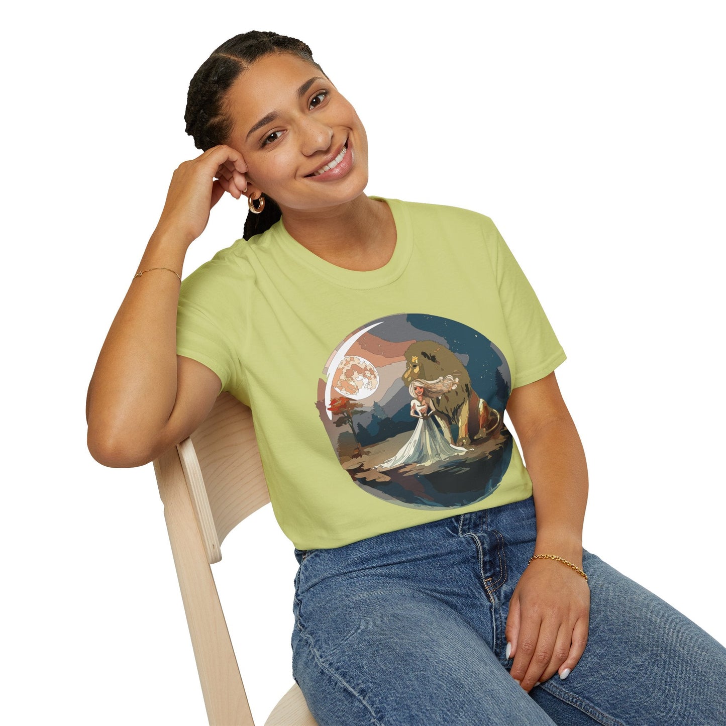 Womens Graphic T Shirt Art Design Unisex Softstyle 64000 Gildan Short Sleeve Tee