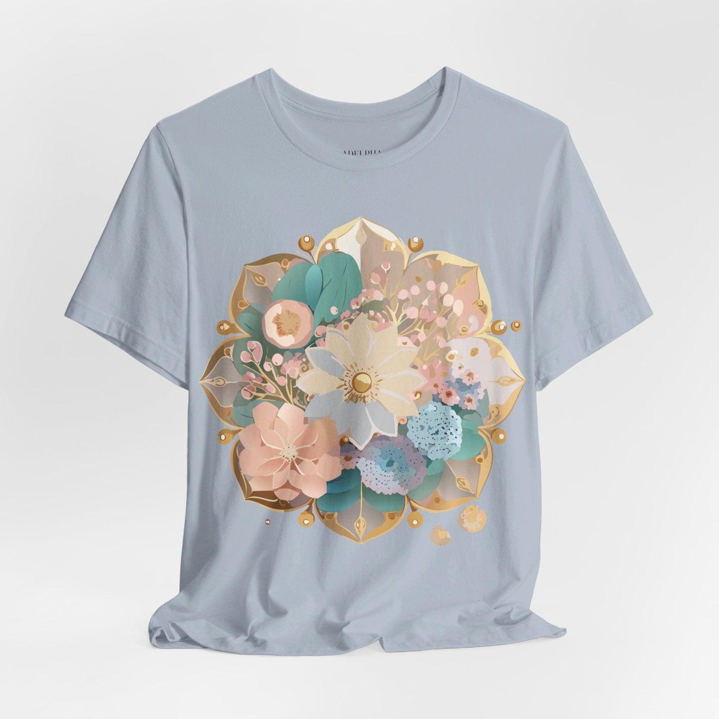 Mandala Graphic Unisex 100 Cotton Vintage Floral Artwork Tee 15