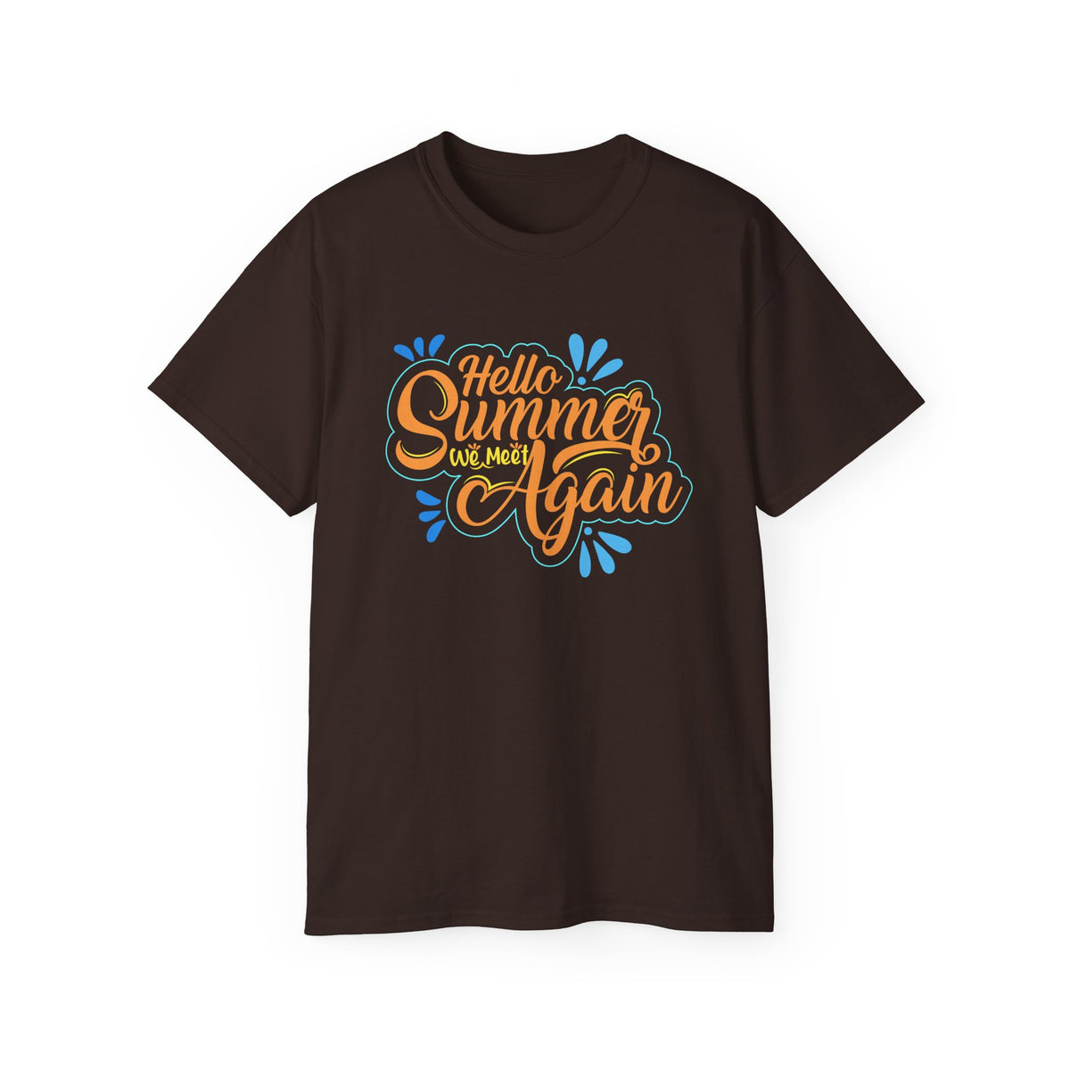 Hello Summer Again T-Shirt | Summer Script Graphic Tee