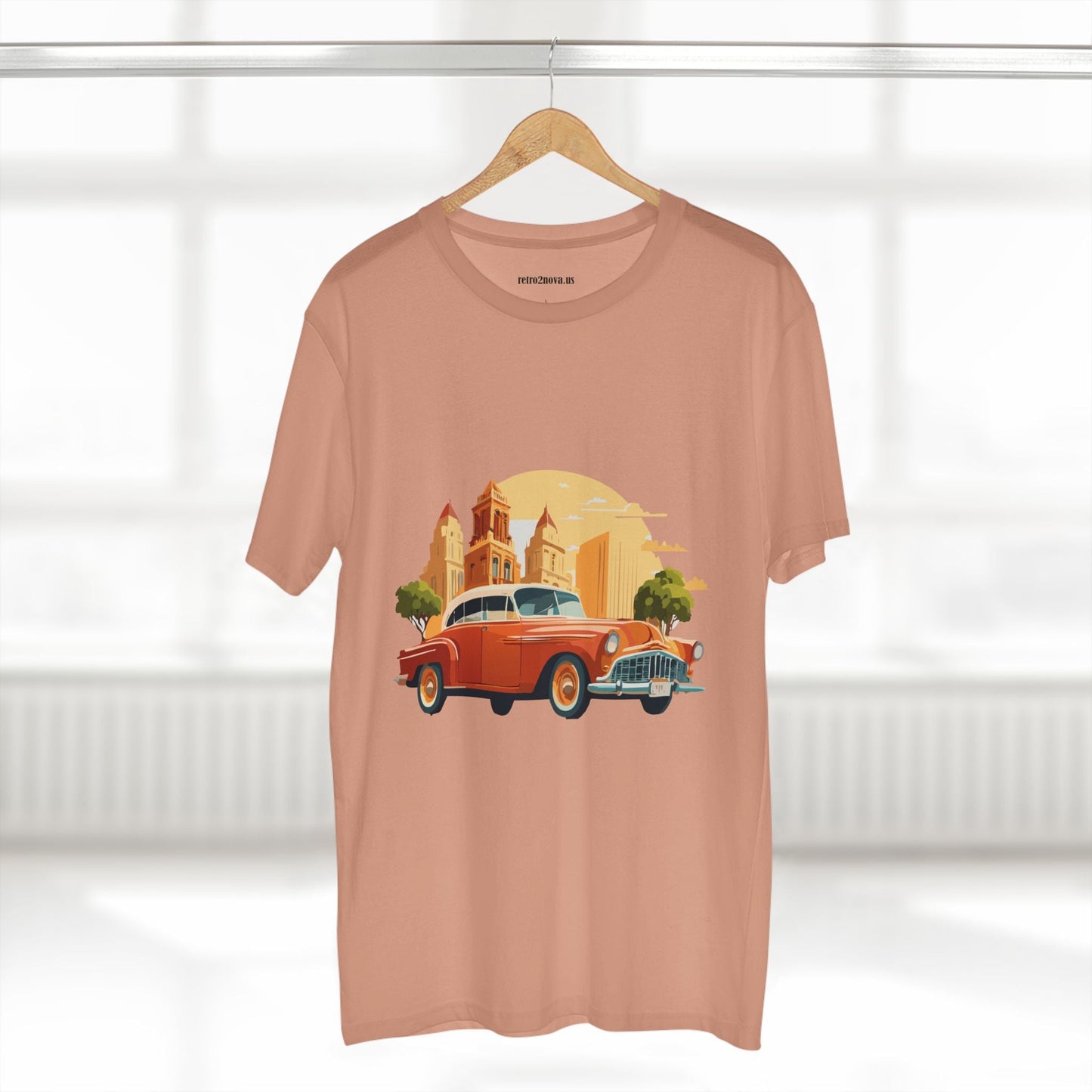 Retro Car Shirts Vintage Car Shirts RC21 Unisex Premium Cotton Tee With Original Art