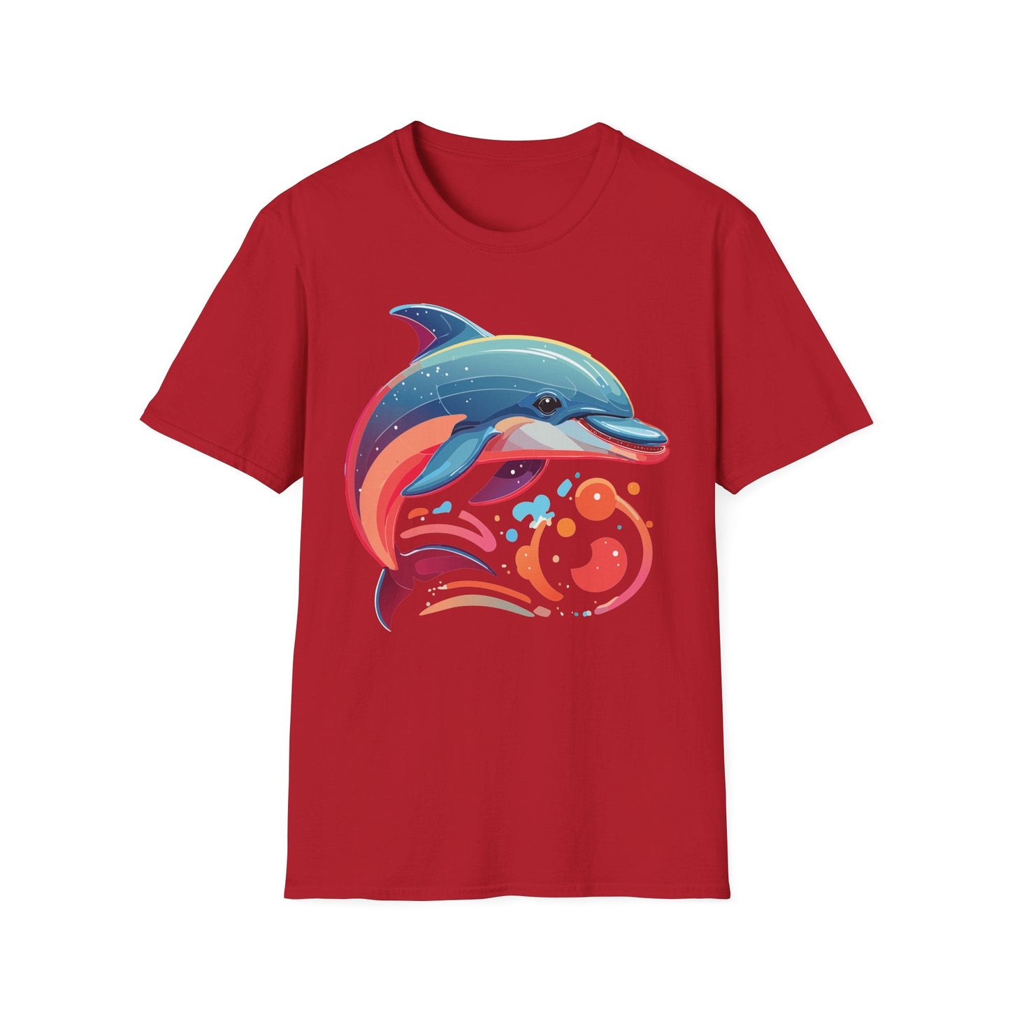 Gildan Softstyle Dolphin Shirt Unisex Short Sleeve Tee 100 Percent Ring Spun Cotton Comfortable Wear