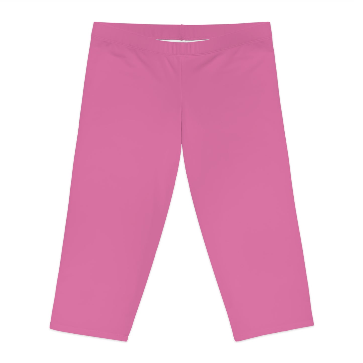 Pink Color Capri Leggings, Pink Capri Leggings 12