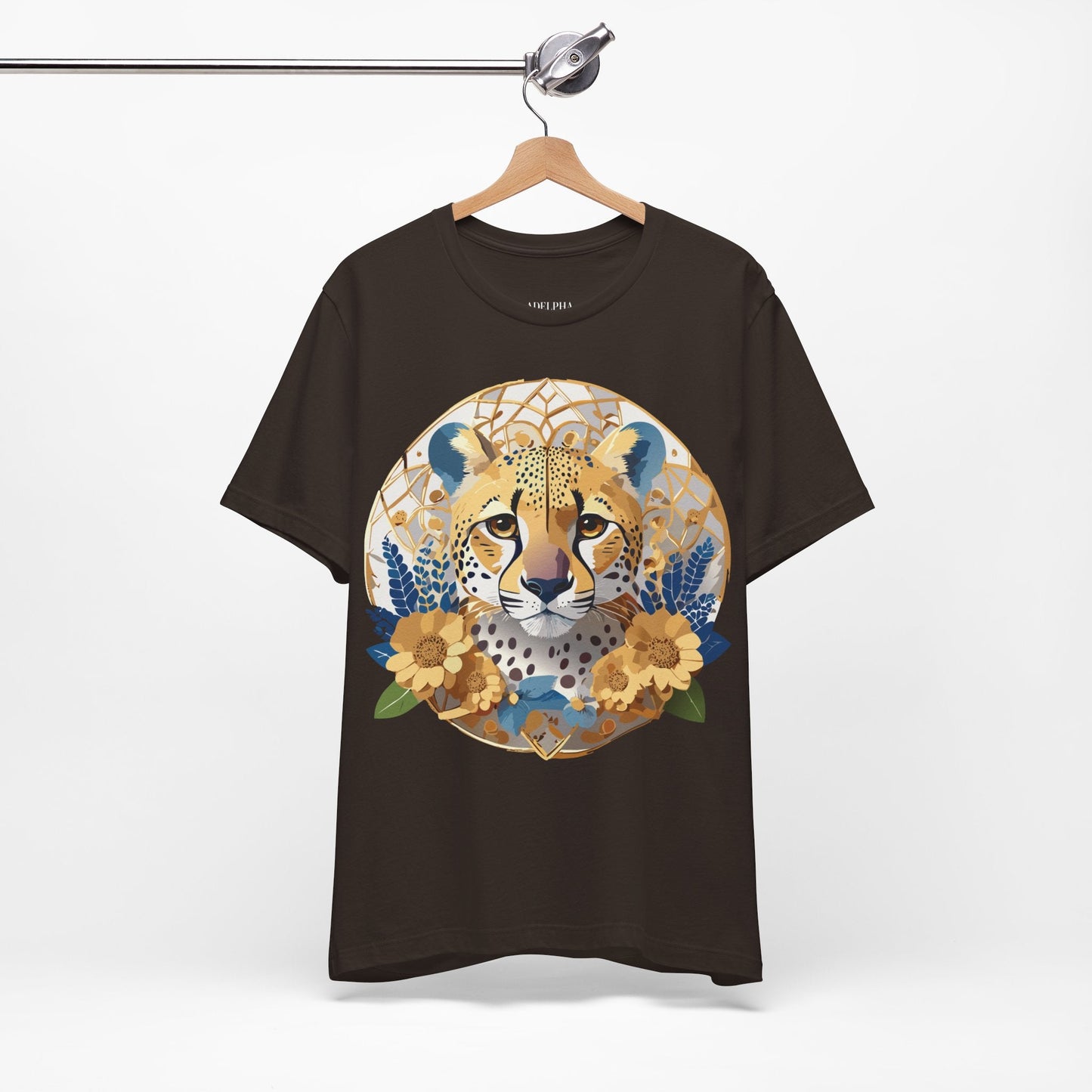 Medallion Shirt Unisex Graphic Tee With Vintage Inspired Adelpha Artwork Short Sleeve Jersey