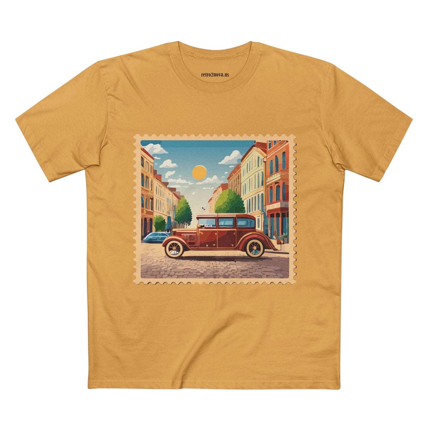 Stamp Shirt Postage Stamp Tee Unisex Premium Cotton Art Design PS27 From Retro2Nova Collection