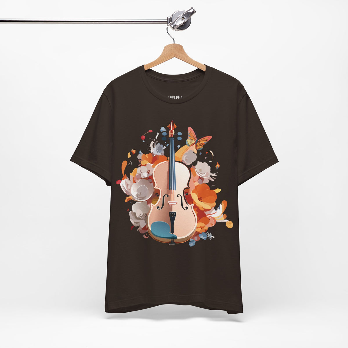 Music Graphic Unisex Cotton Bella+Canvas Tee with Art Design m110
