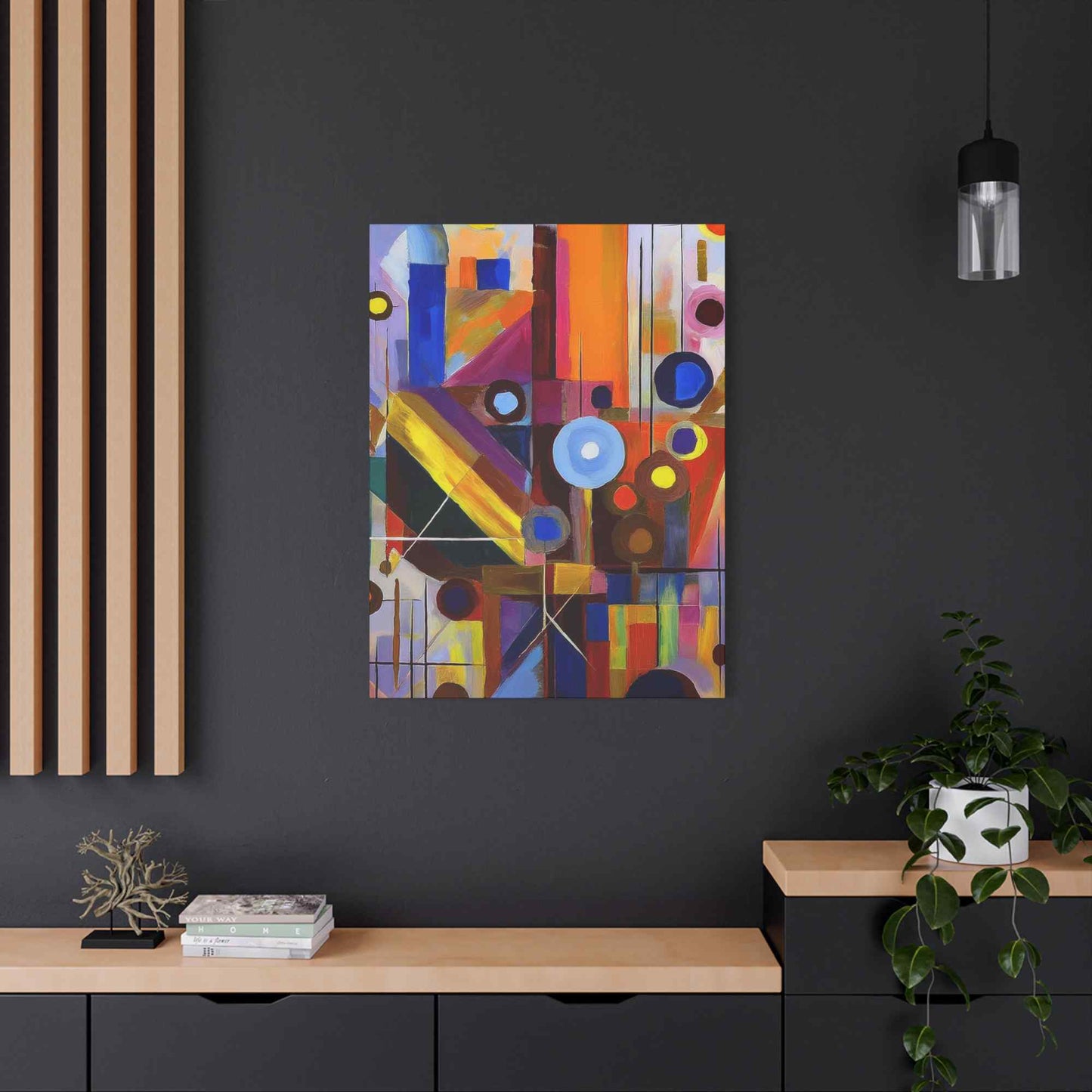 Abstract Painting Print Canvas 20x24,20x30,24x30, 24x32,24x36,30x40, 32x48,36x48,40x60 Pine-Wood Inner Frame ABS-4