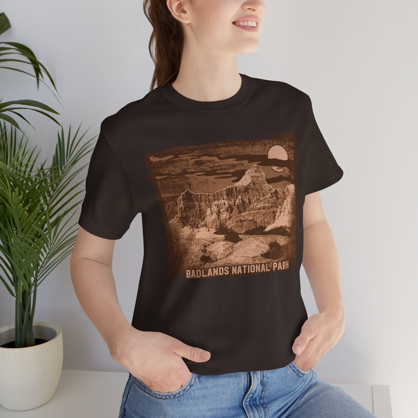 Badlands Retro Poster Graphic Design Tee, Badlands Shirt, Vintage Tees, Art Design T-Shirt, Graphic Tee, Retro Art Shirts