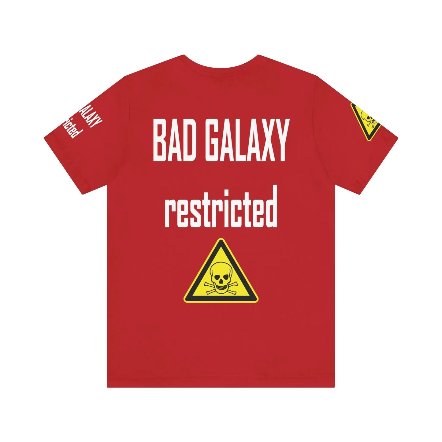 Bad Galaxy Skull T Shirt Made To Order 100 Percent Cotton Eco Friendly Inks USA Designed