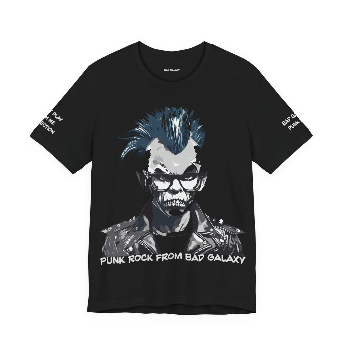Punk Rock Graphic Unisex Cotton Bella+Canvas Tee with Art Design b38