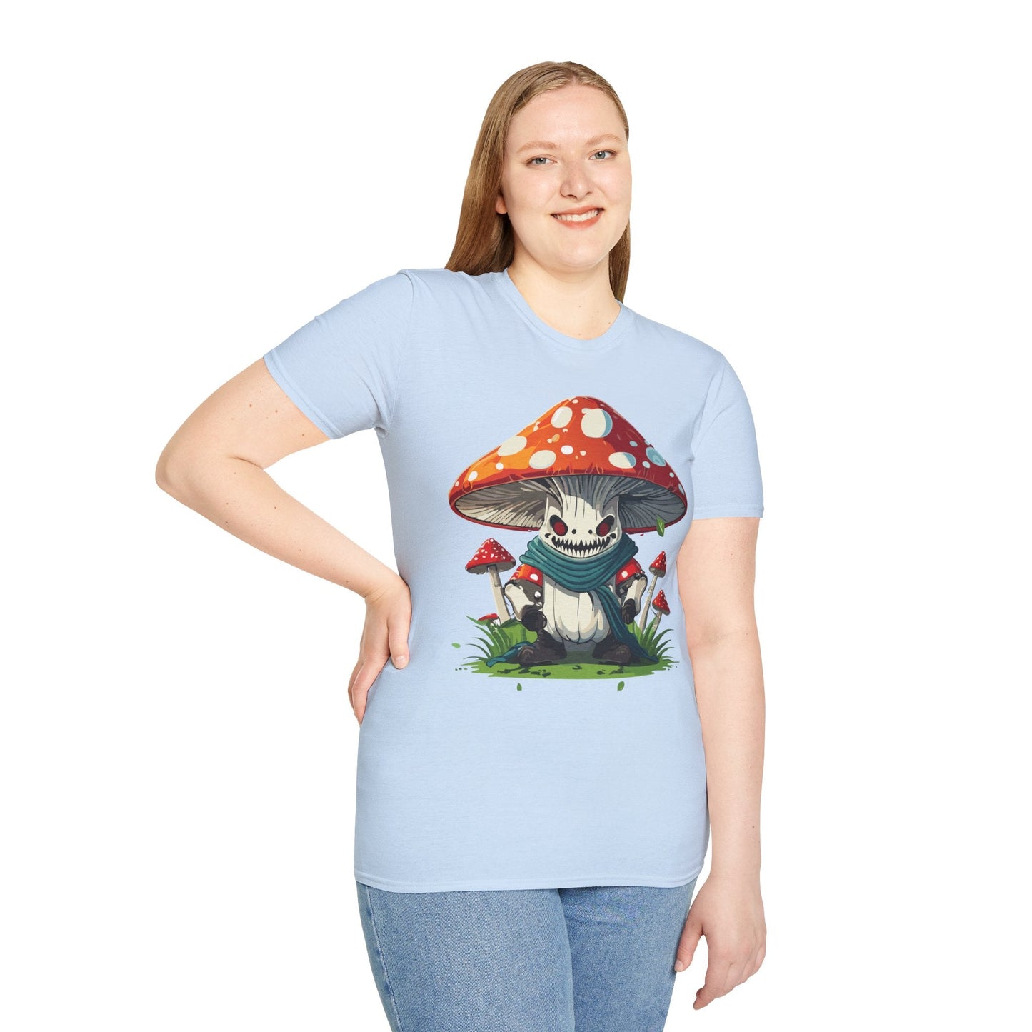 Unisex Mashroom T Shirt Funny Fungus Inspired Design Gildan Softstyle 64000 Tee Shirt