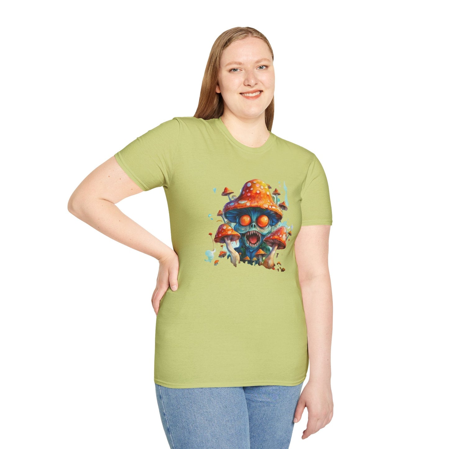 Mashroom Tee Shirt Unisex Softstyle 64000 Graphic Tee Funny Mashroom Design Gift
