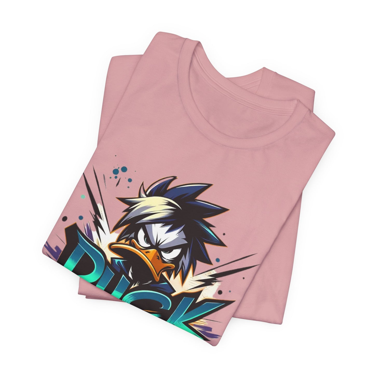 Duck Graphic Tee, Duck Shirt, Funny Bird Tee Shirt, Funny Animal T-Shirt, Cartoon Top, Animal Tees, Art Design T-Shirt