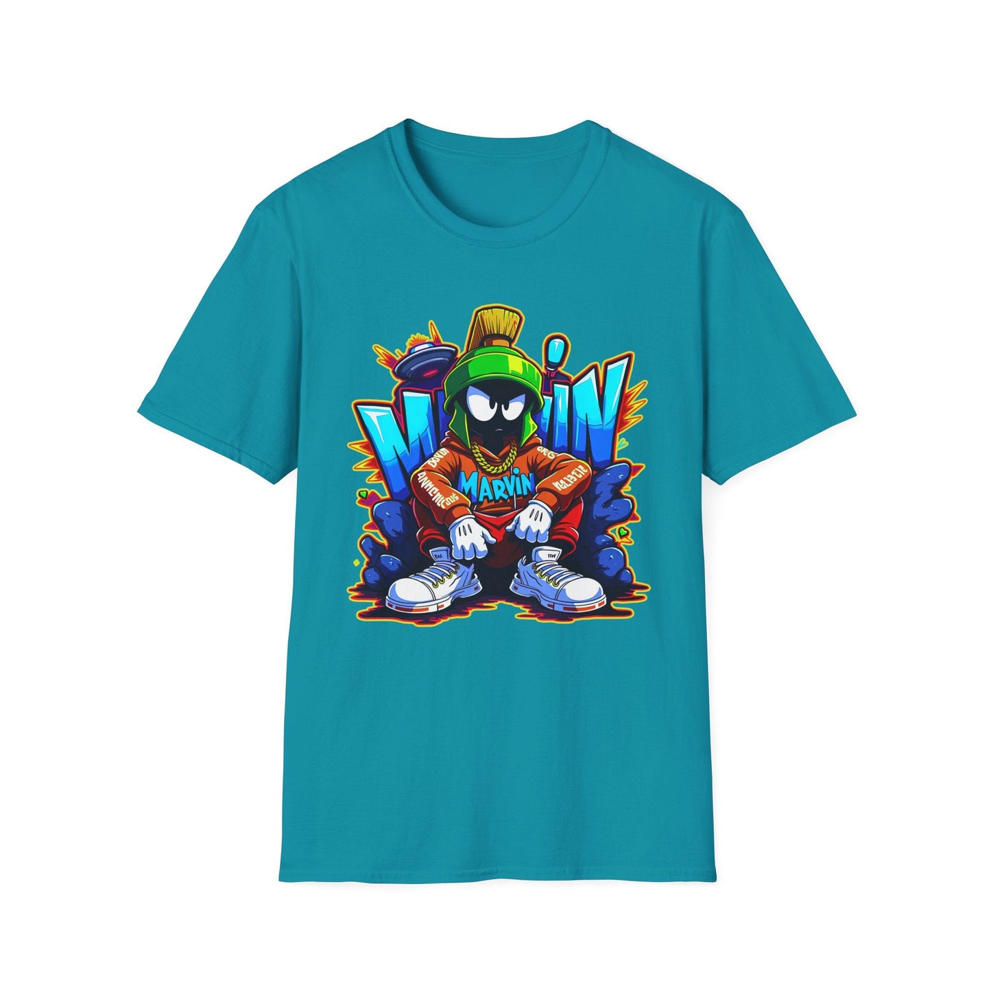 Unisex Cartoon T Shirt With Funny Animals Animation Graphic Gildan Softstyle 64000