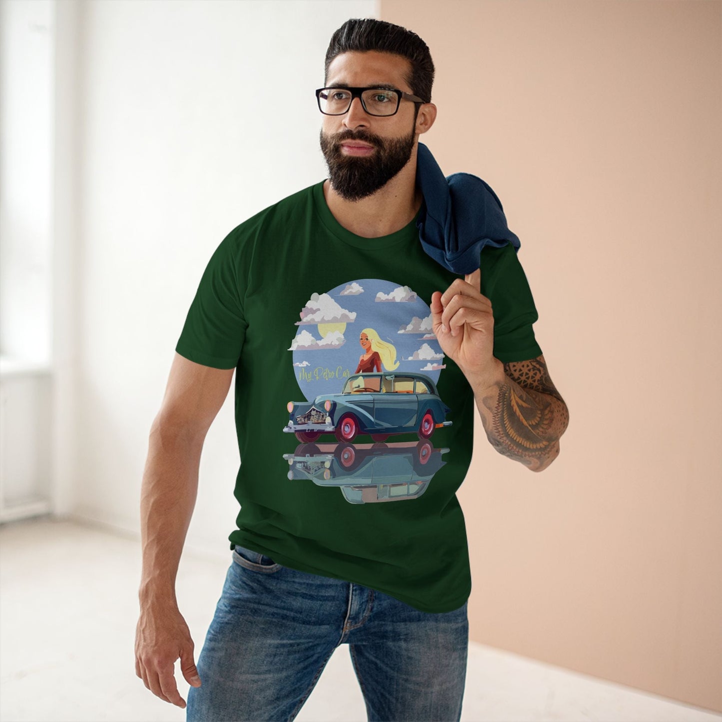 Retro Car Shirts Vintage Car Shirts RC 12 Unisex Premium Cotton Art Design Tee Collection