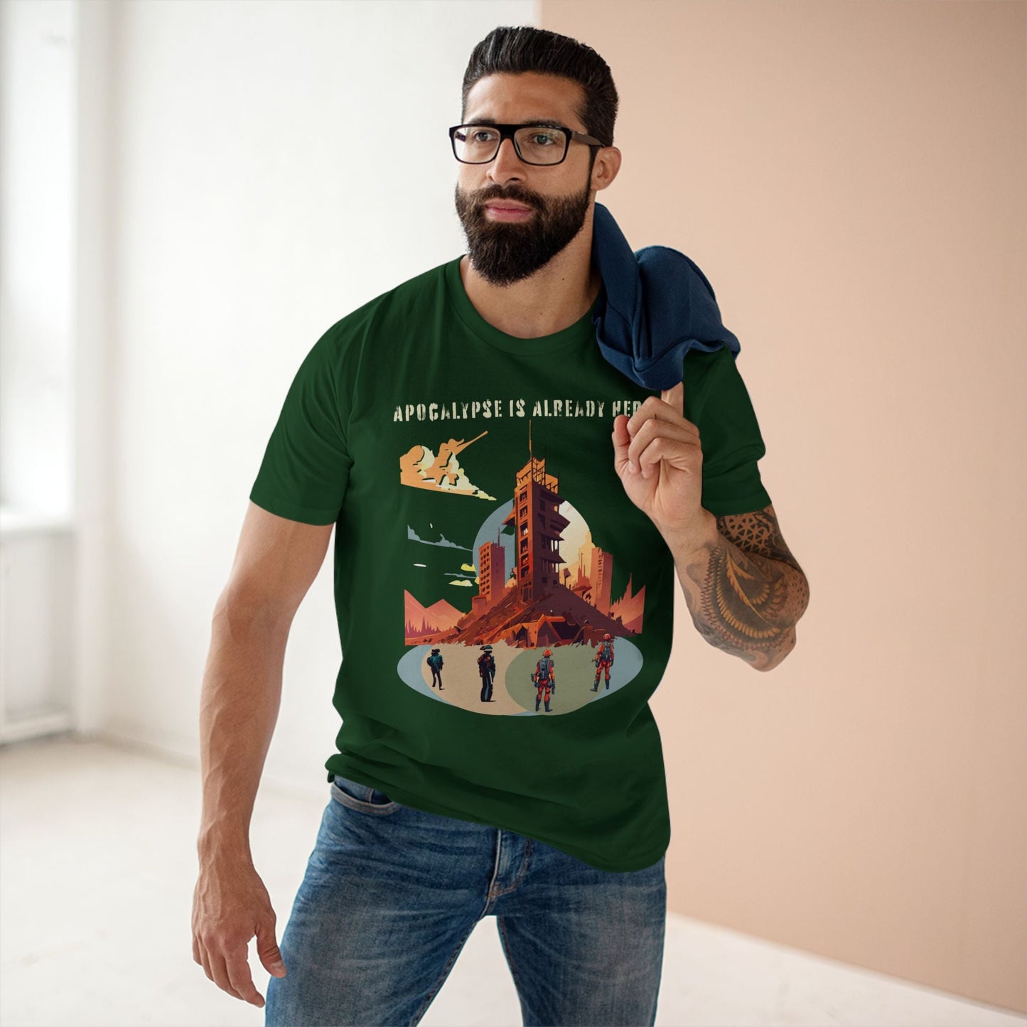Cataclysm Doomsday Shirt Unisex Premium Cotton Tee With Original Retro Art Design