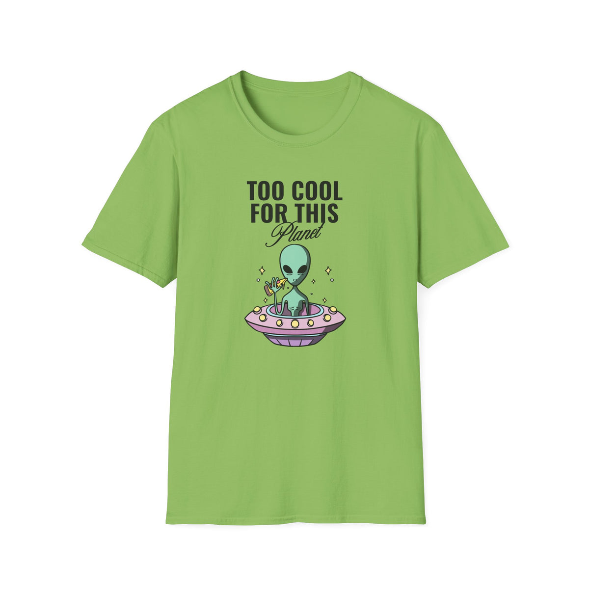 Alien Graphic Funny UFO Graphic Tee Gildan Unisex 100 Cotton Tee Shirt r109