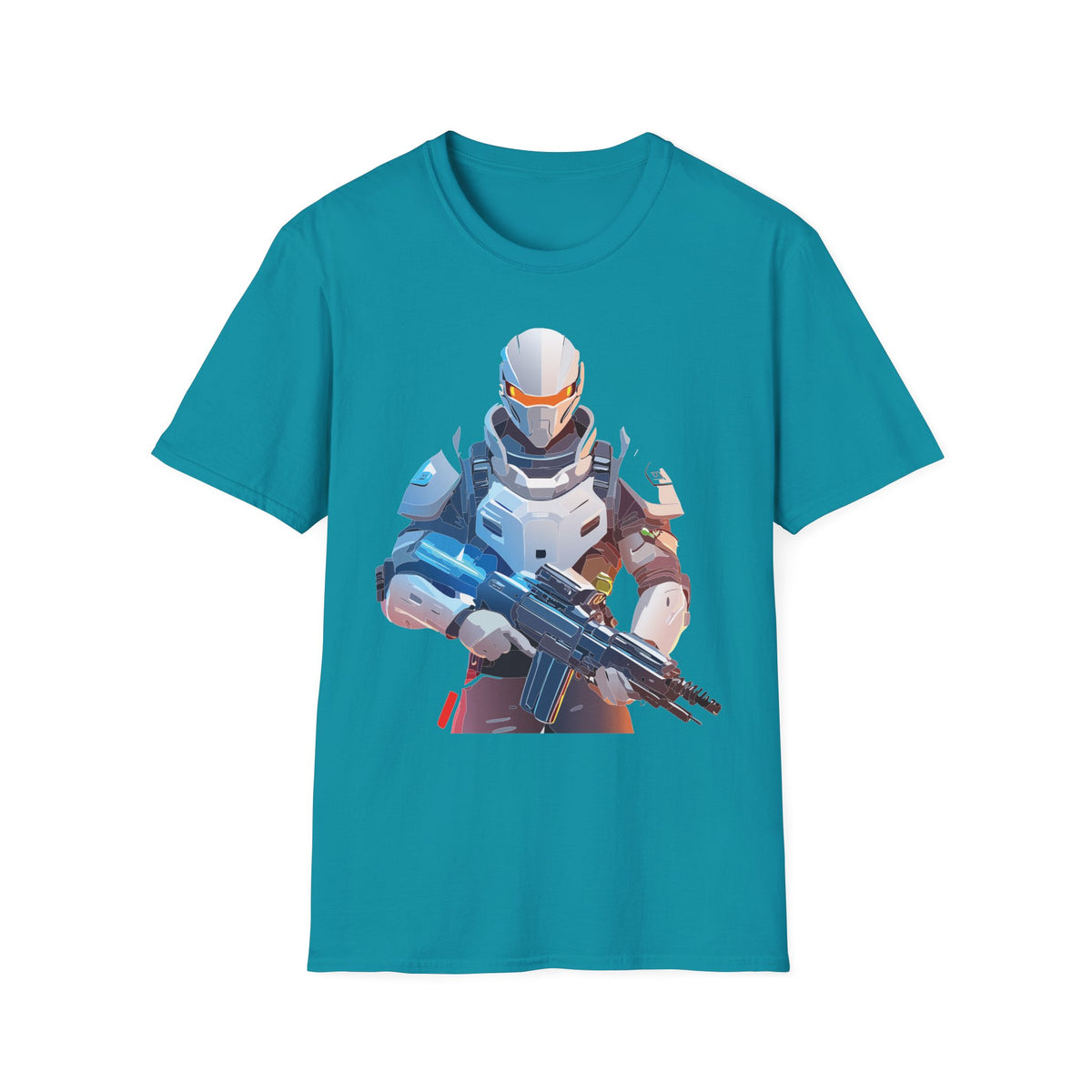Cartoon Warrior Graphic Tee Gildan Unisex 100 Cotton Tee Shirt c45