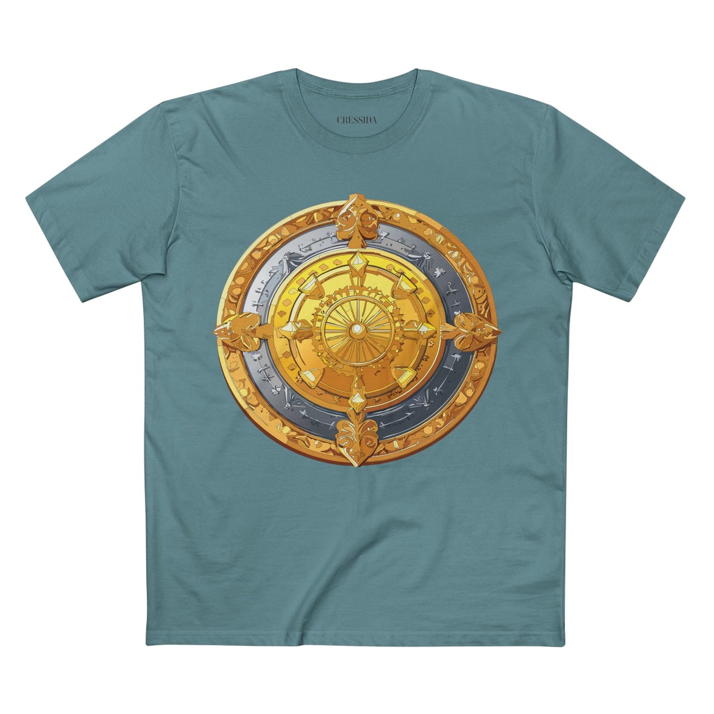 Antique Gold Coin Graphic Design T-Shirt Unisex 100 Cotton With Golden Print Artwork Tee 5