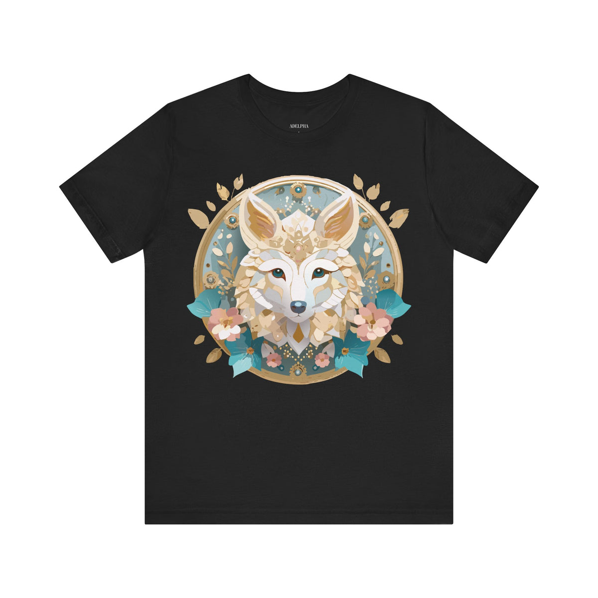 Medallion Graphic Unisex Cotton Bella+Canvas Tee with Art Design d64