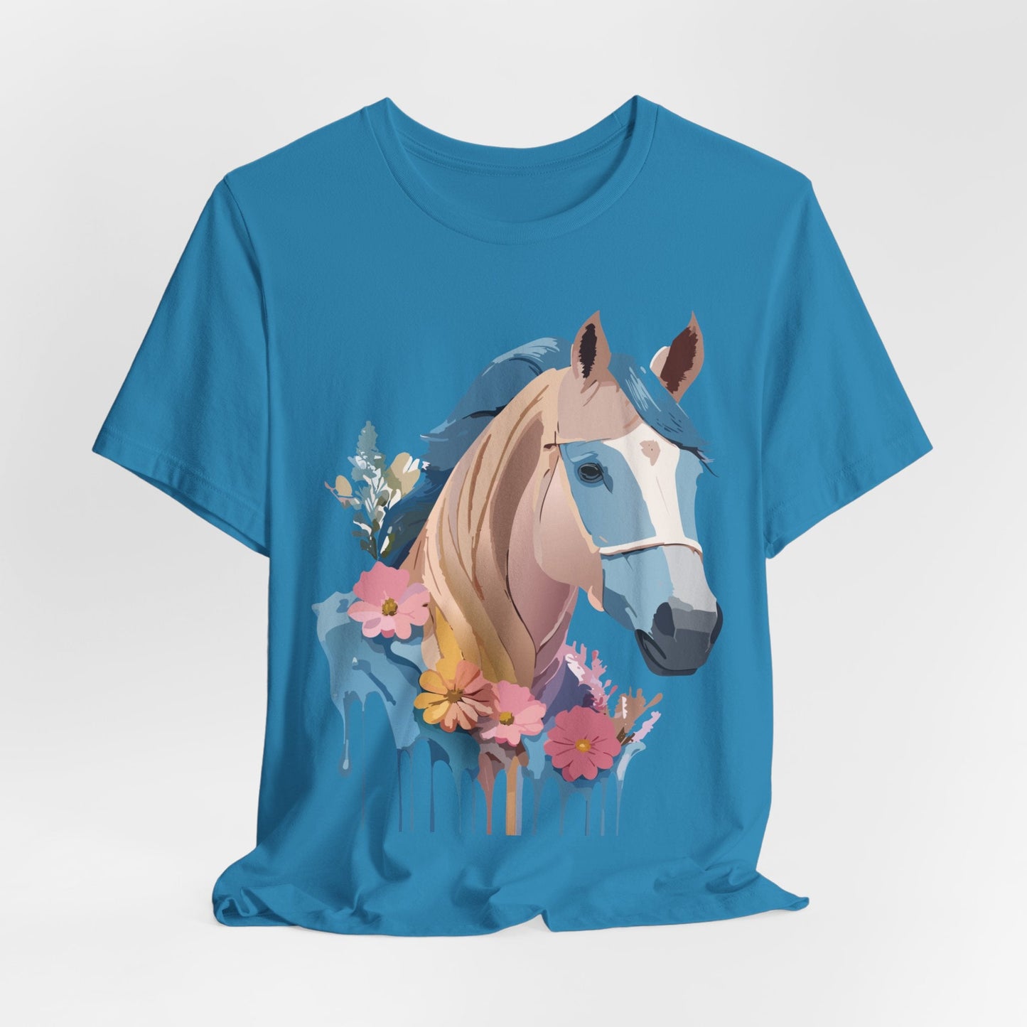 Horse Graphic Unisex 100 Cotton Vintage Animal Art T-Shirt 12