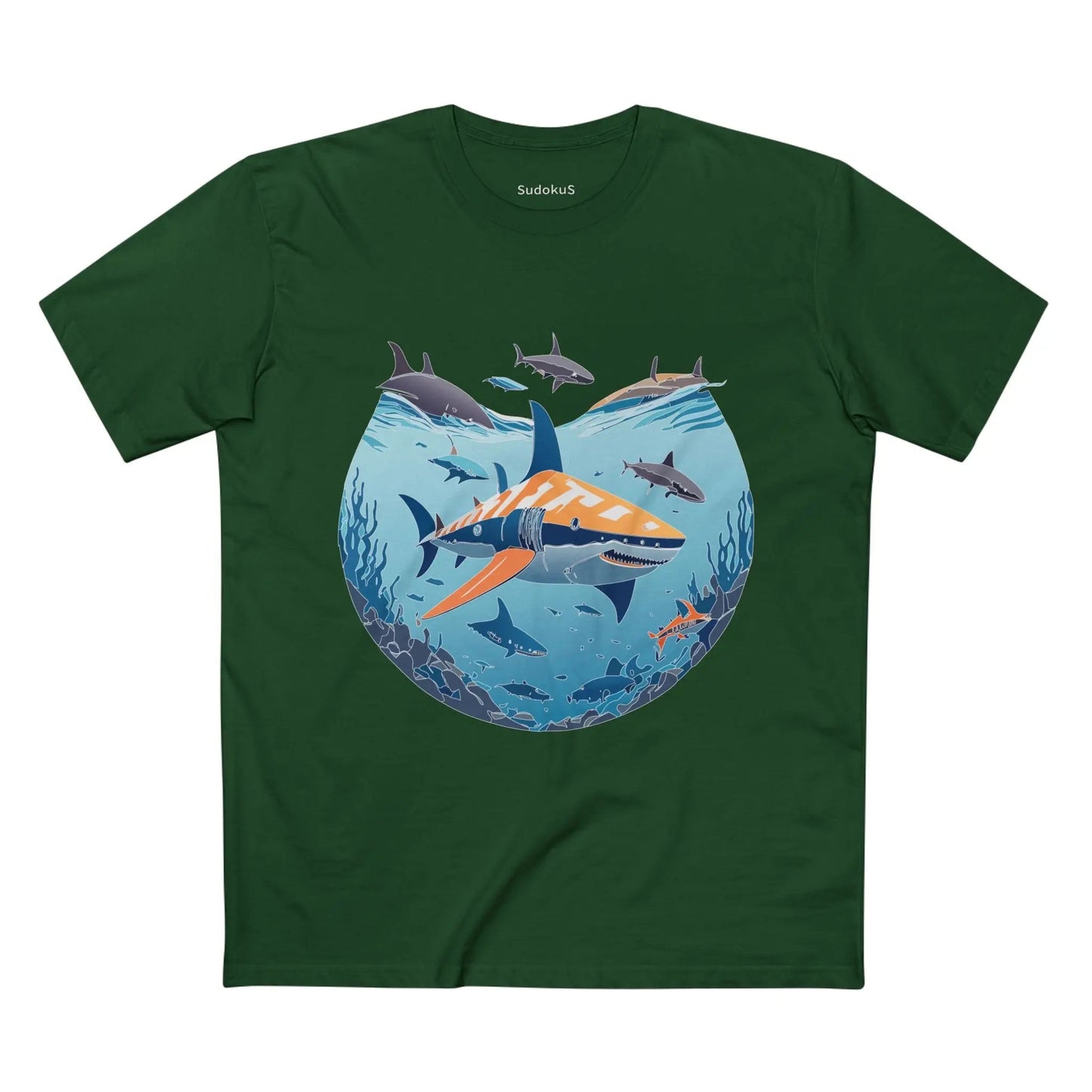 Ocean Coast Graphic Unisex 100 Cotton Staple Tee 11
