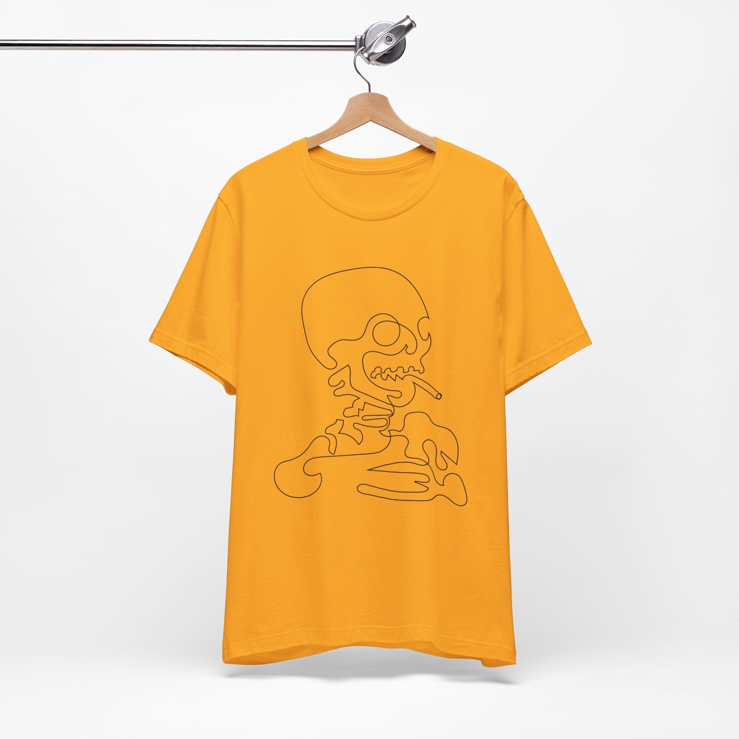 Unisex Cotton Tee Shirt with Skull