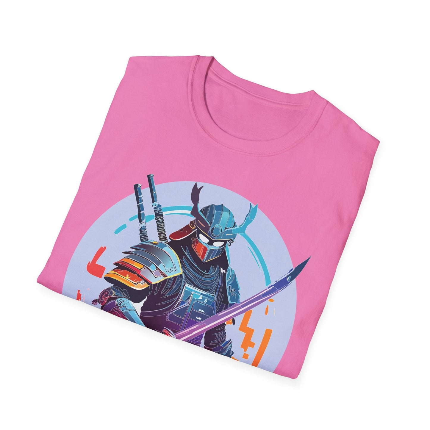 Samurai Shirt Unisex Softstyle Tee 100 Percent Ring Spun Cotton Light 4.5 Oz Graphic Gildan 64000