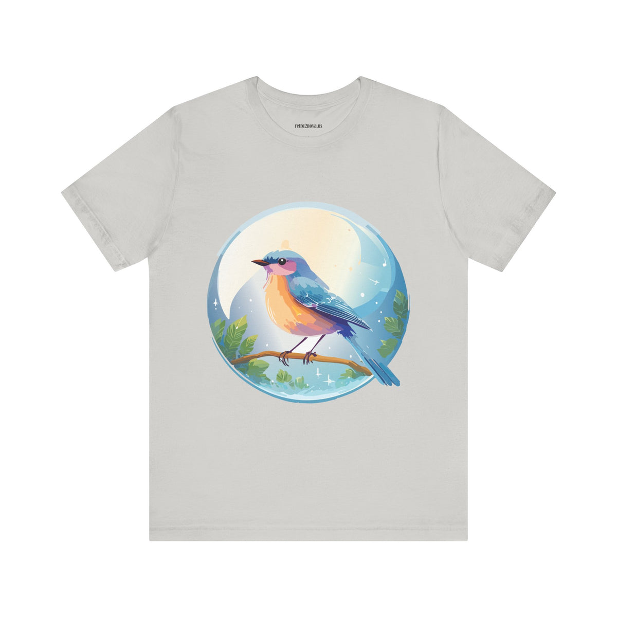 Bird Graphic Unisex Cotton Bella+Canvas Tee with Animal Design ab4