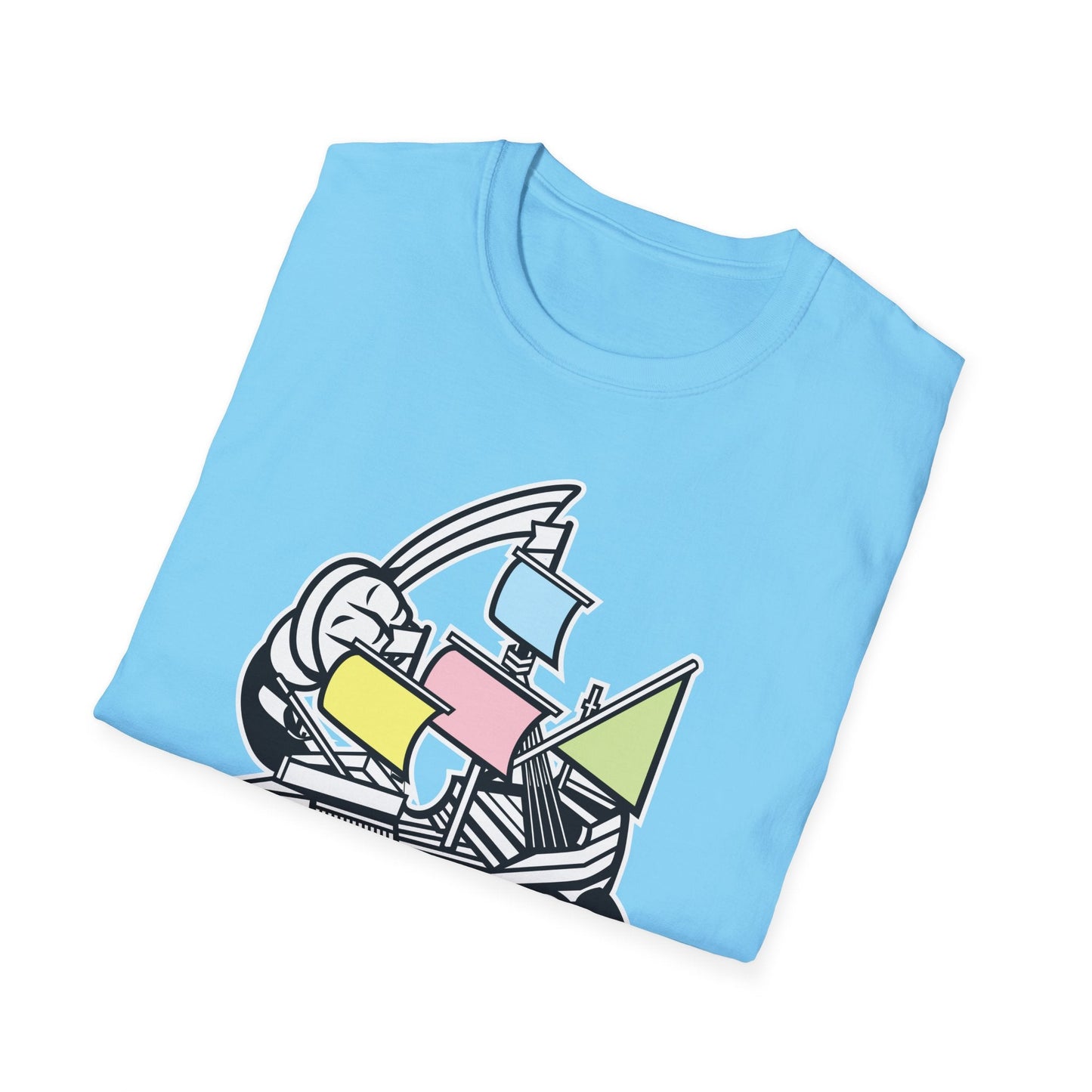 Cartoon T Shirt Animation Tee Funny Unisex Gildan Softstyle 64000 Short Sleeve Cotton