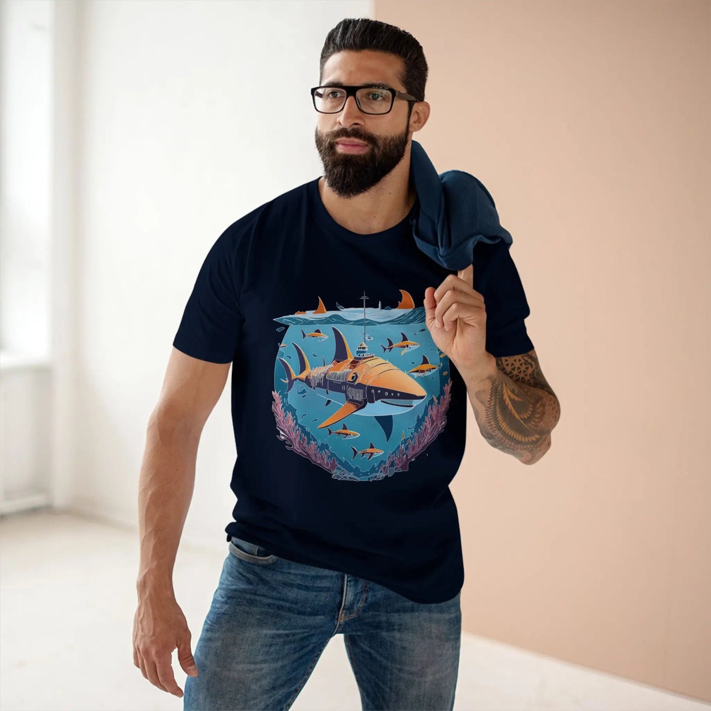 Ocean Coast Graphic Unisex 100 Cotton Staple Tee 12