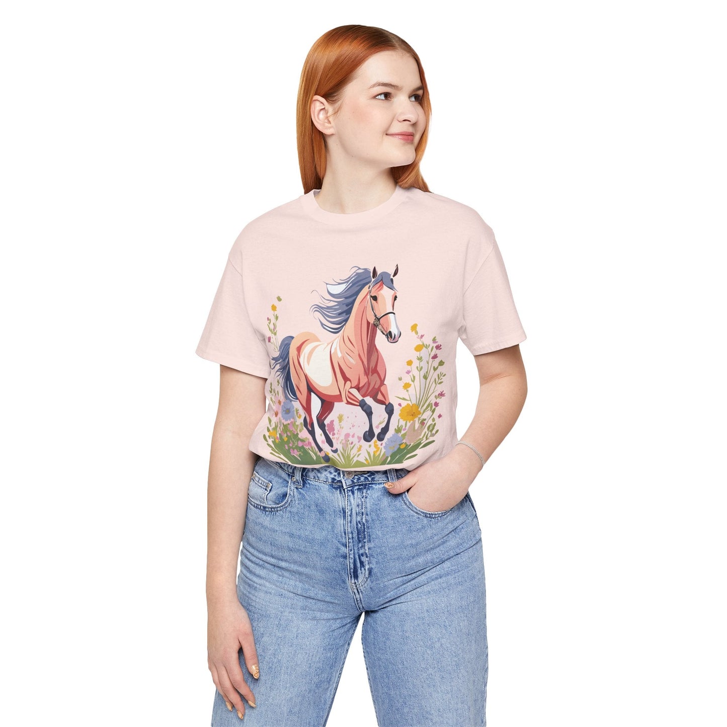 Horse Graphic Unisex 100 Cotton Vintage Animal Art T-Shirt 9
