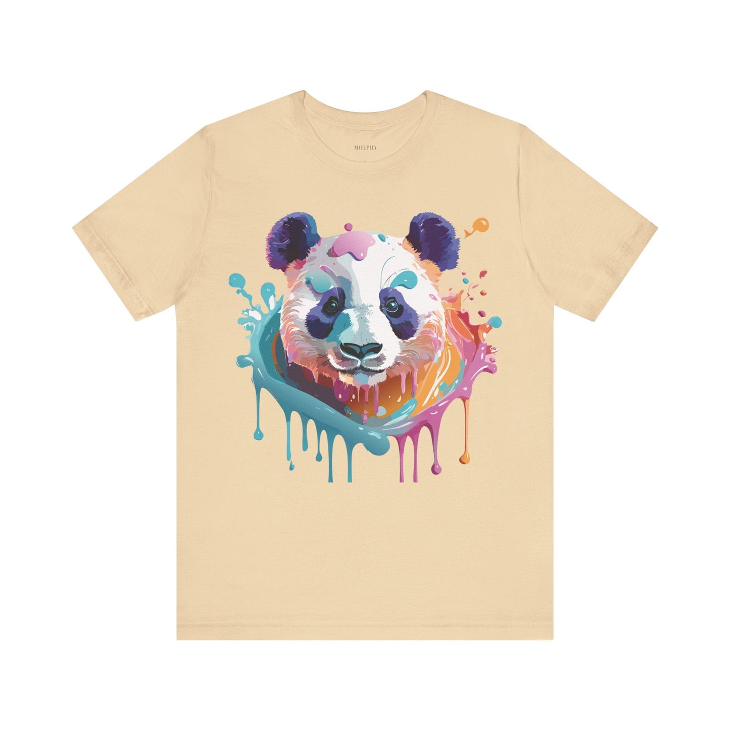 Panda Graphic Tee Unisex Vintage Inspired Art Design By Adelpha Premium Jersey Short Sleeve
