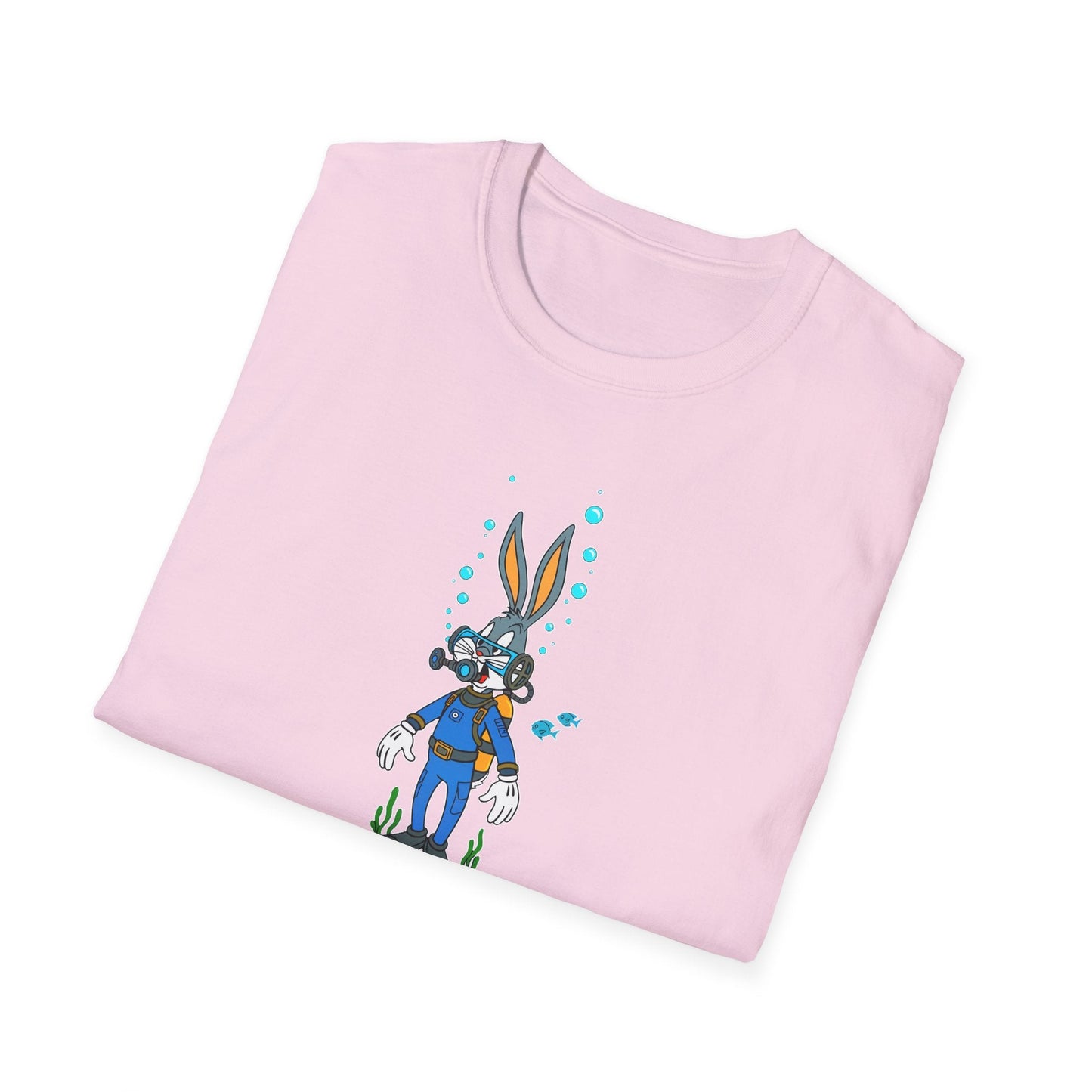 Cartoon Bunny Graphic Unisex Cotton Animal Animation Artwork Design Tee 20