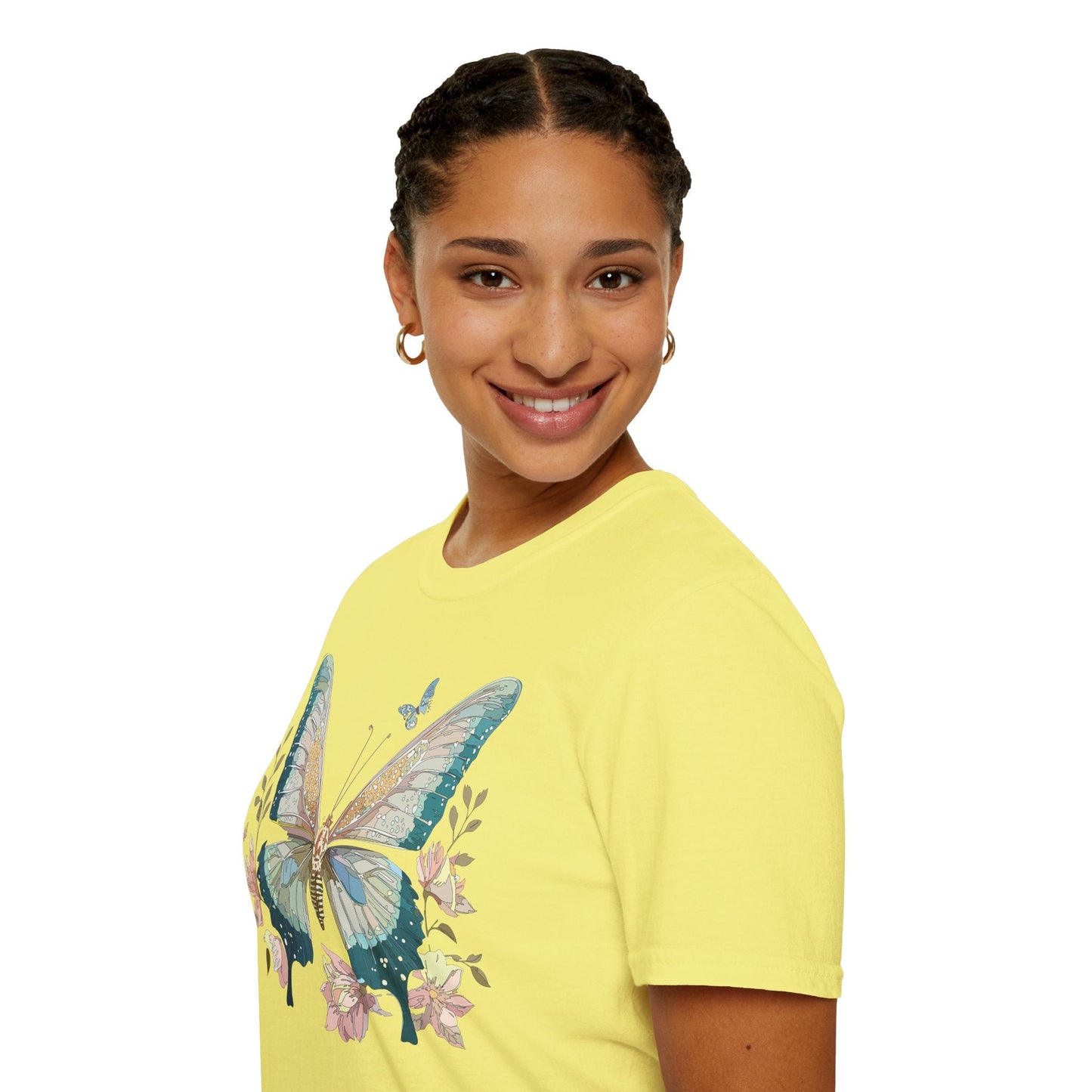 Butterfly T Shirt Unisex Softstyle Short Sleeve Gildan 64000 Monarch Inspired Shirt