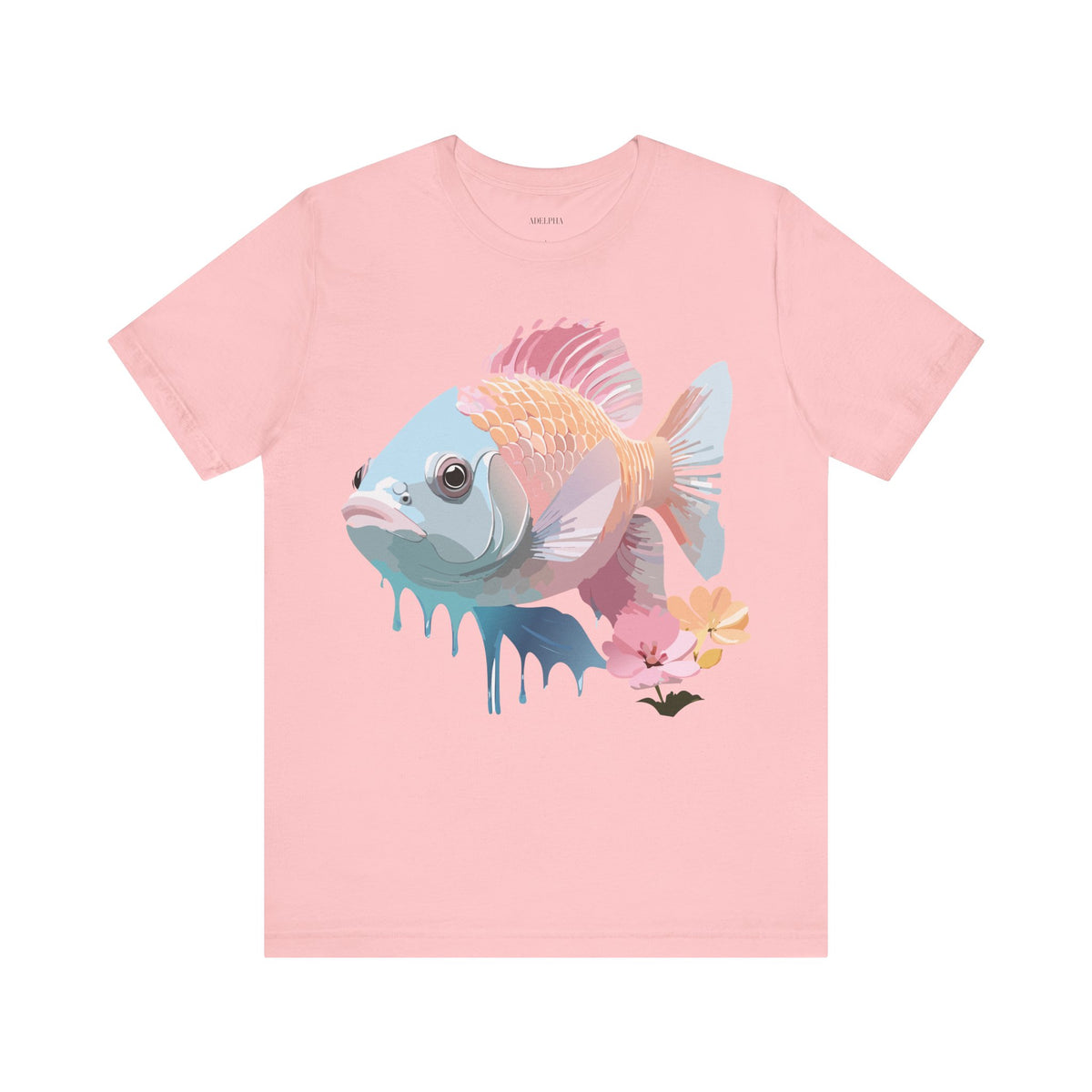 Fish Graphic Design Tee Bella+Canvas Unisex 100 Cotton Tee Shirt a105