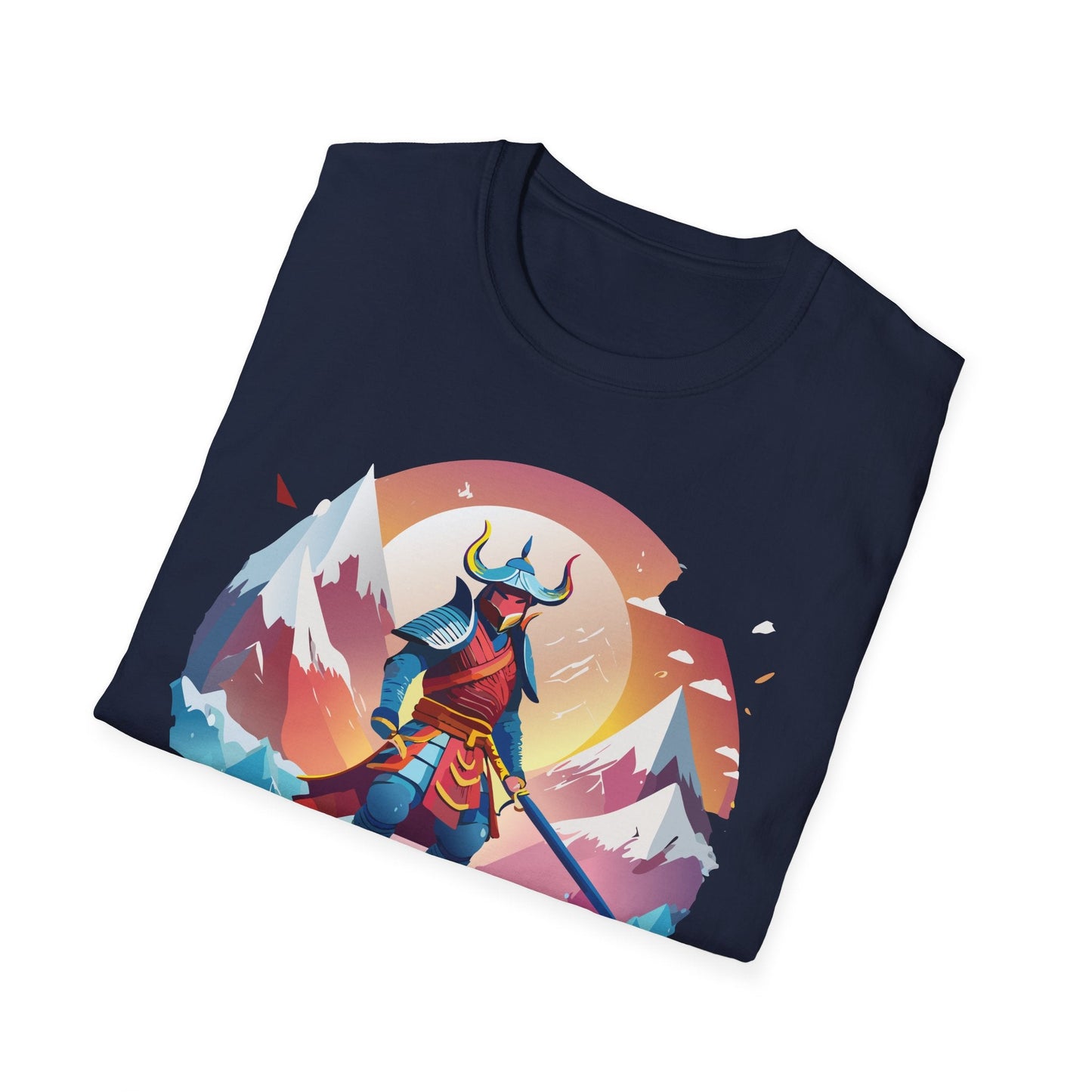 Samurai Style T Shirt Unisex Softstyle 64000 100 Percent Ring Spun Cotton Comfortable Tee