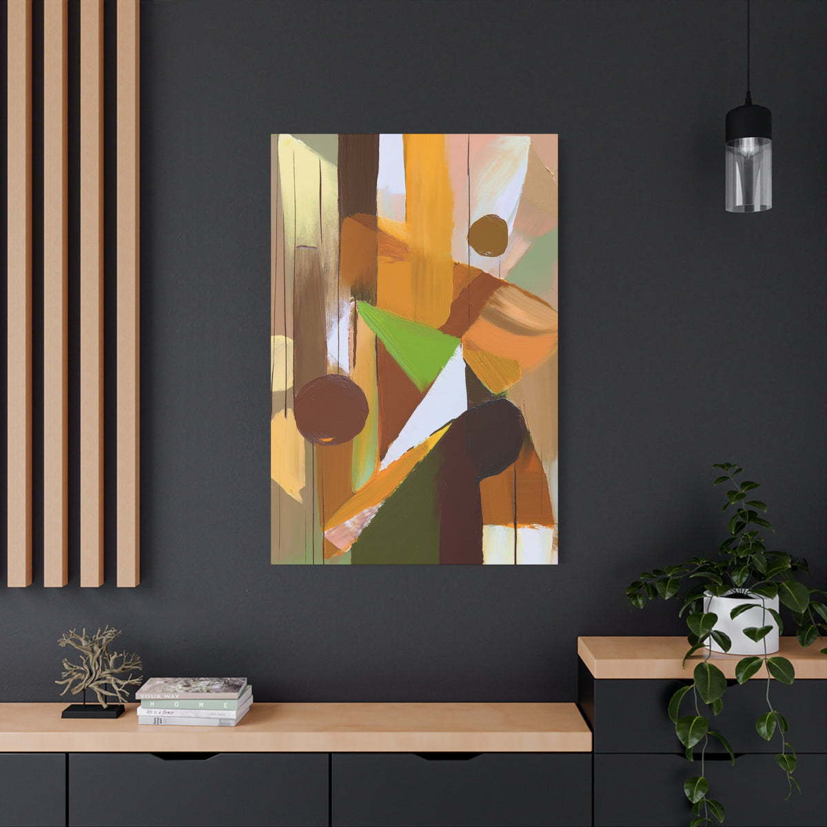 Abstract Geometric Painting Print Canvas 20x24,20x30,24x30 24x32,24x36,30x40 32x48,36x48,40x60 Pine-Wood Inner Frame ABS-57