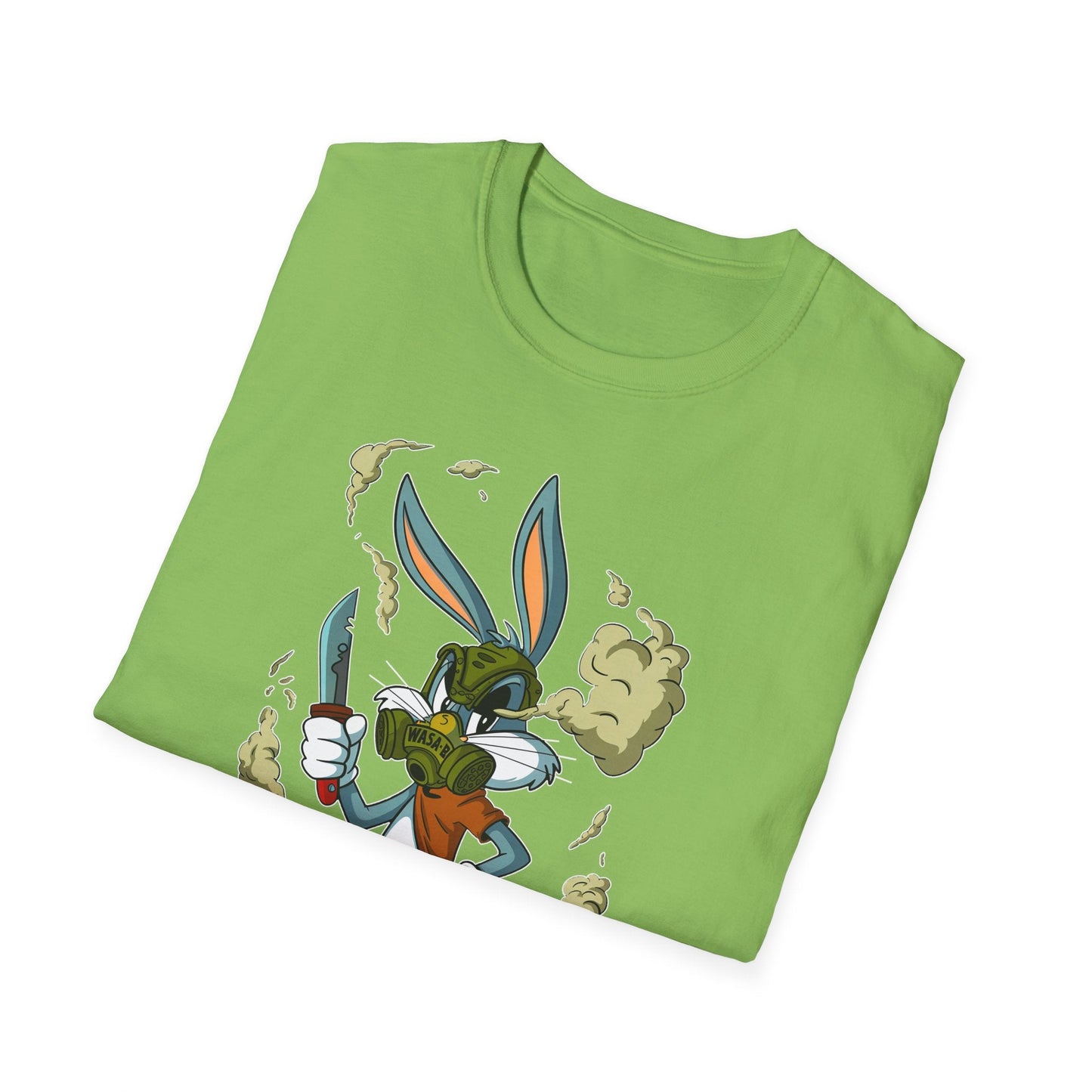 Cartoon Bunny Graphic Unisex Cotton Animal Animation Artwork Design Tee 17