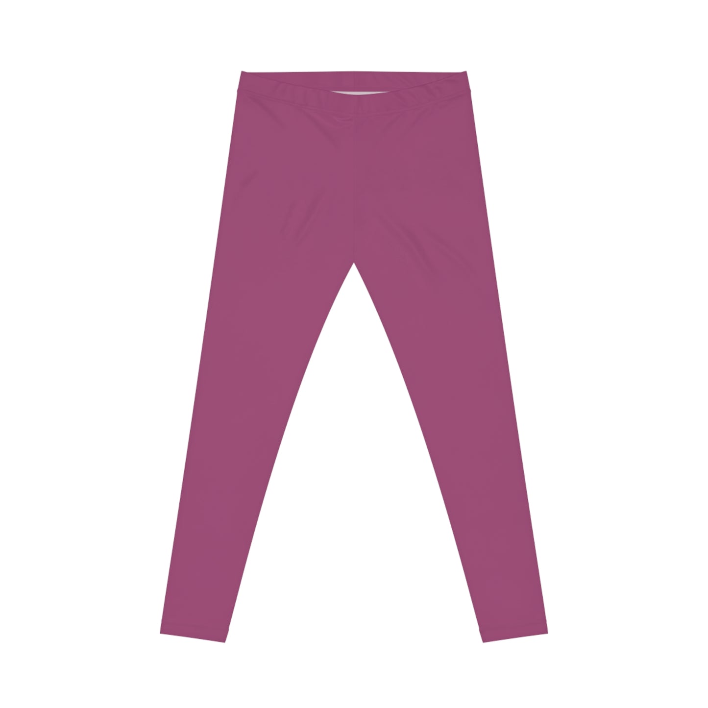 Berry Blush Color Women's Poly-Span Casual Leggings XS-2XL